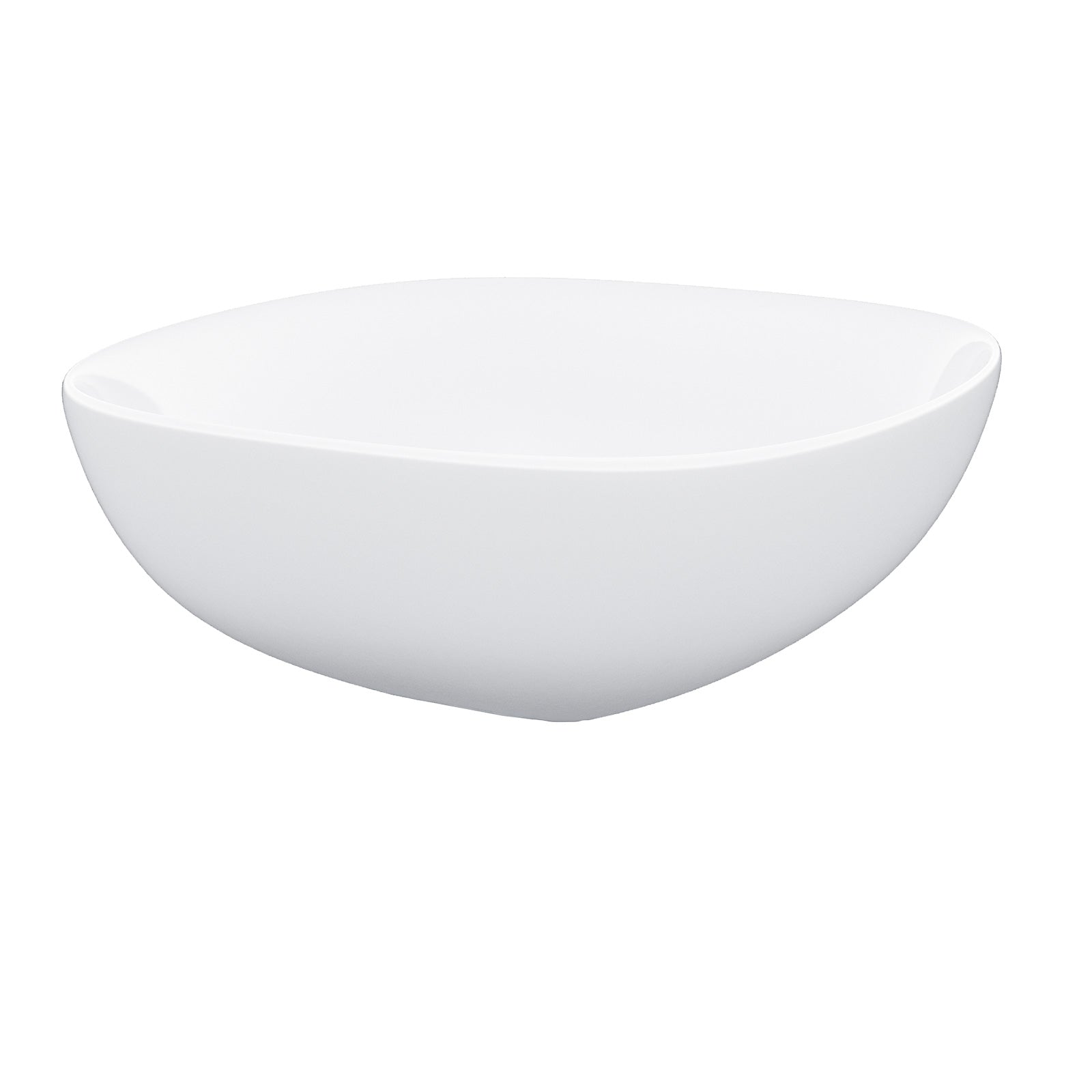 Etive 410mm Square Rounded Cloakroom Counter Top Basin Sink Bowl