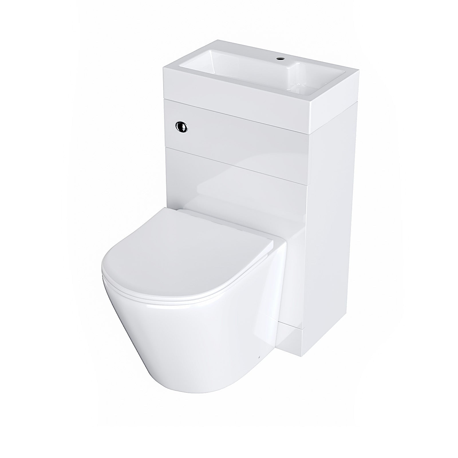 Bretford 2 in 1 Compact Basin and Back to Wall Rimless Toilet Combo Space Save Cloakroom