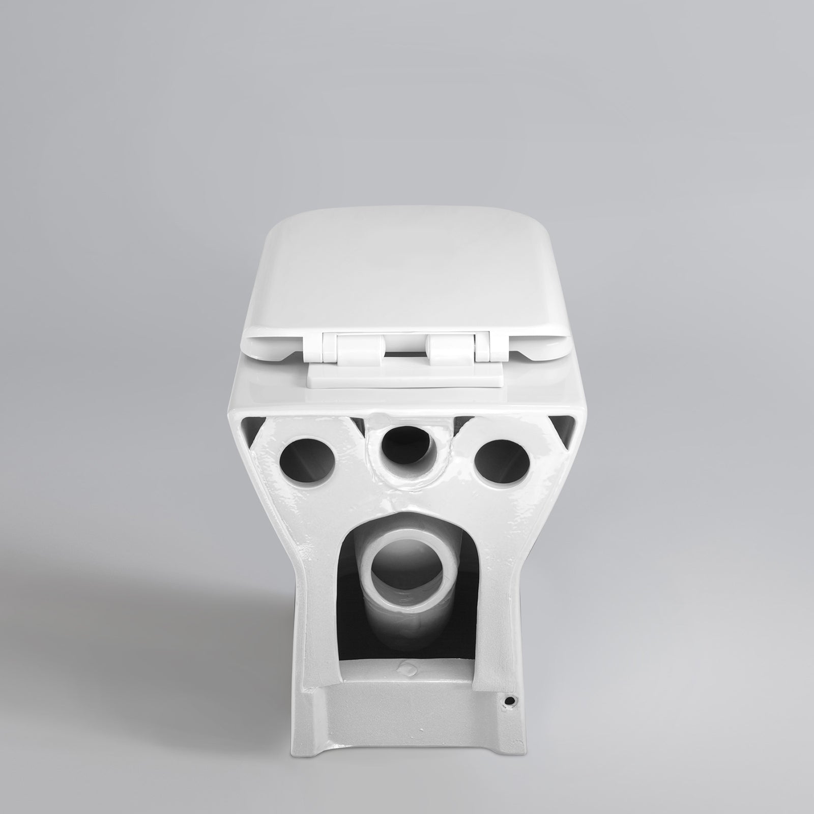 Louis Stylish Back to Wall Rimless Toilet and Soft Close Seat White