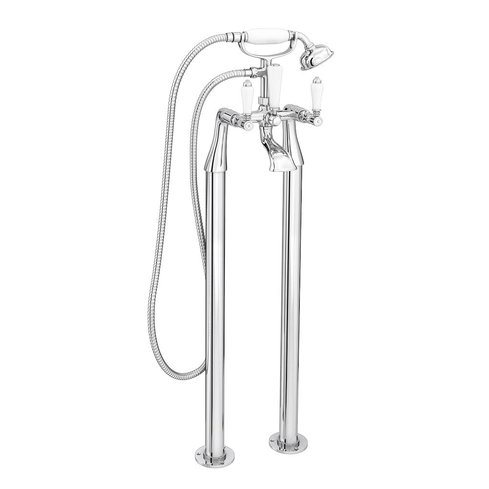 Imperior Traditional Freestanding Bath Shower Mixer Tap With Handheld Kit