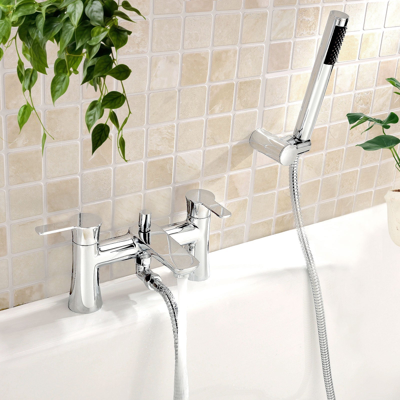 Perth Bath Mixer Tap With Shower Handset