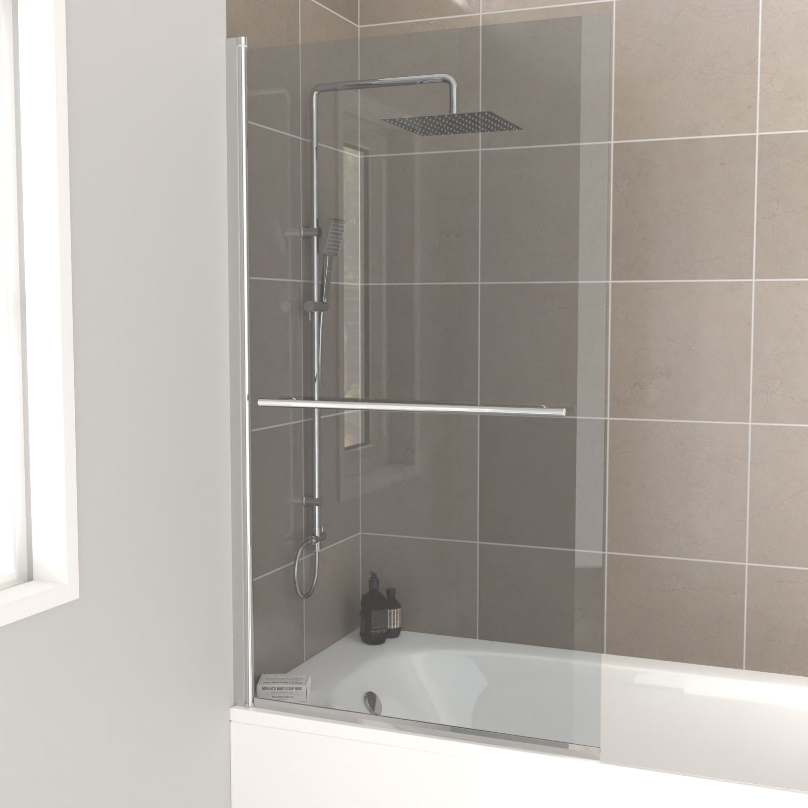 Bathroom Round Knobs Towel Bar For Bath Screen