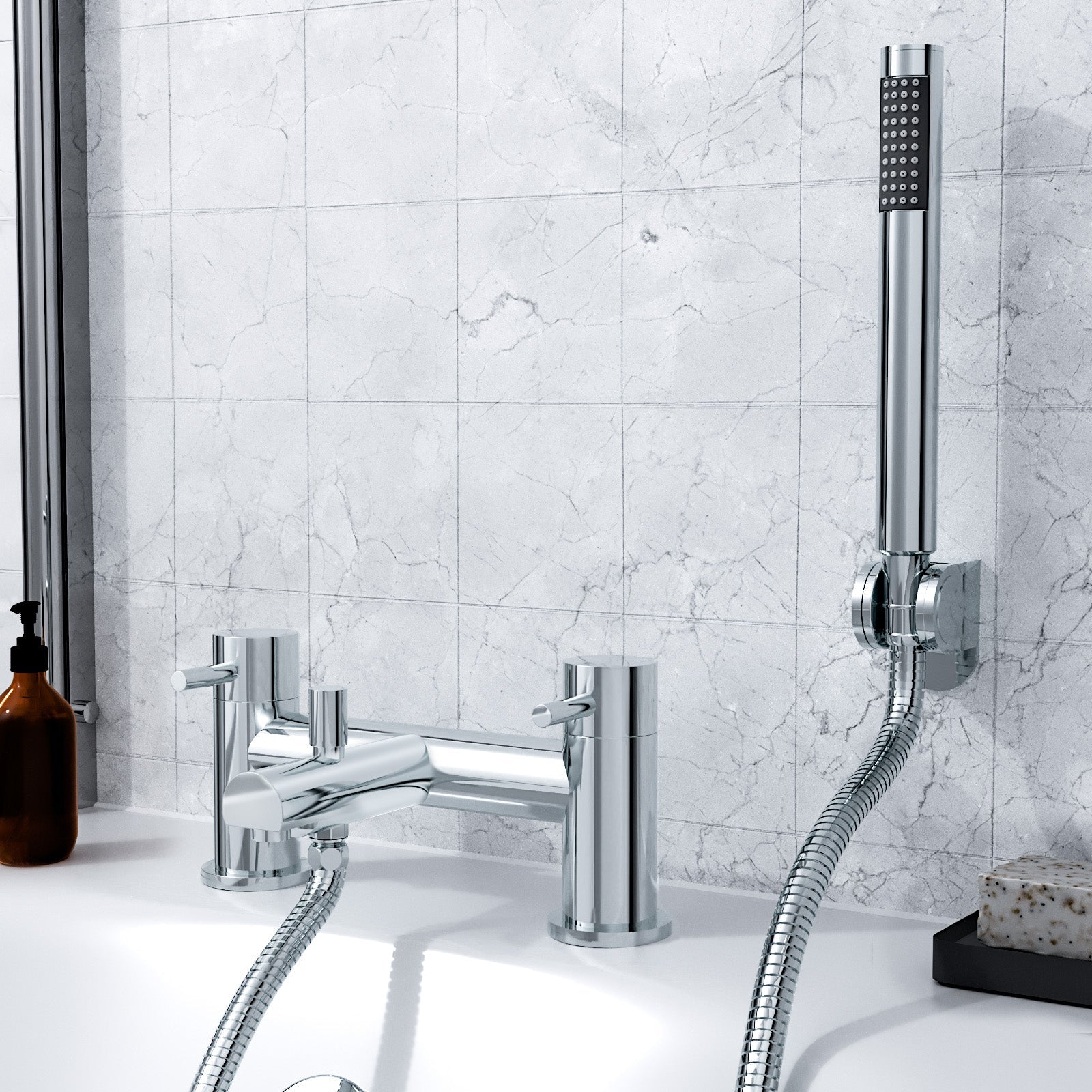 Blossom Mono Bath Filler Shower Mixer and Basin Tap