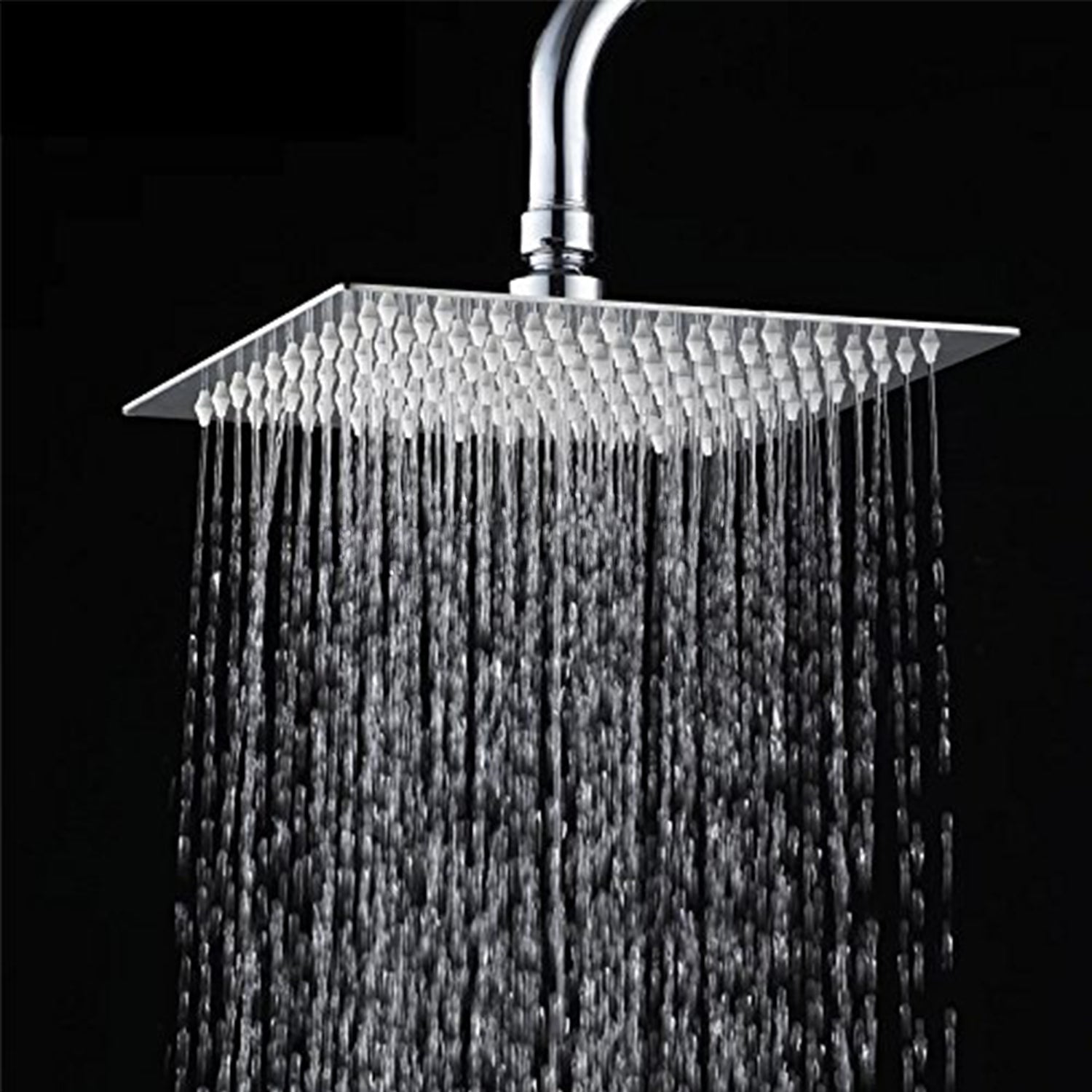 Modern Square 400mm x 4mm Ultra Thin Shower Head Chrome Finish