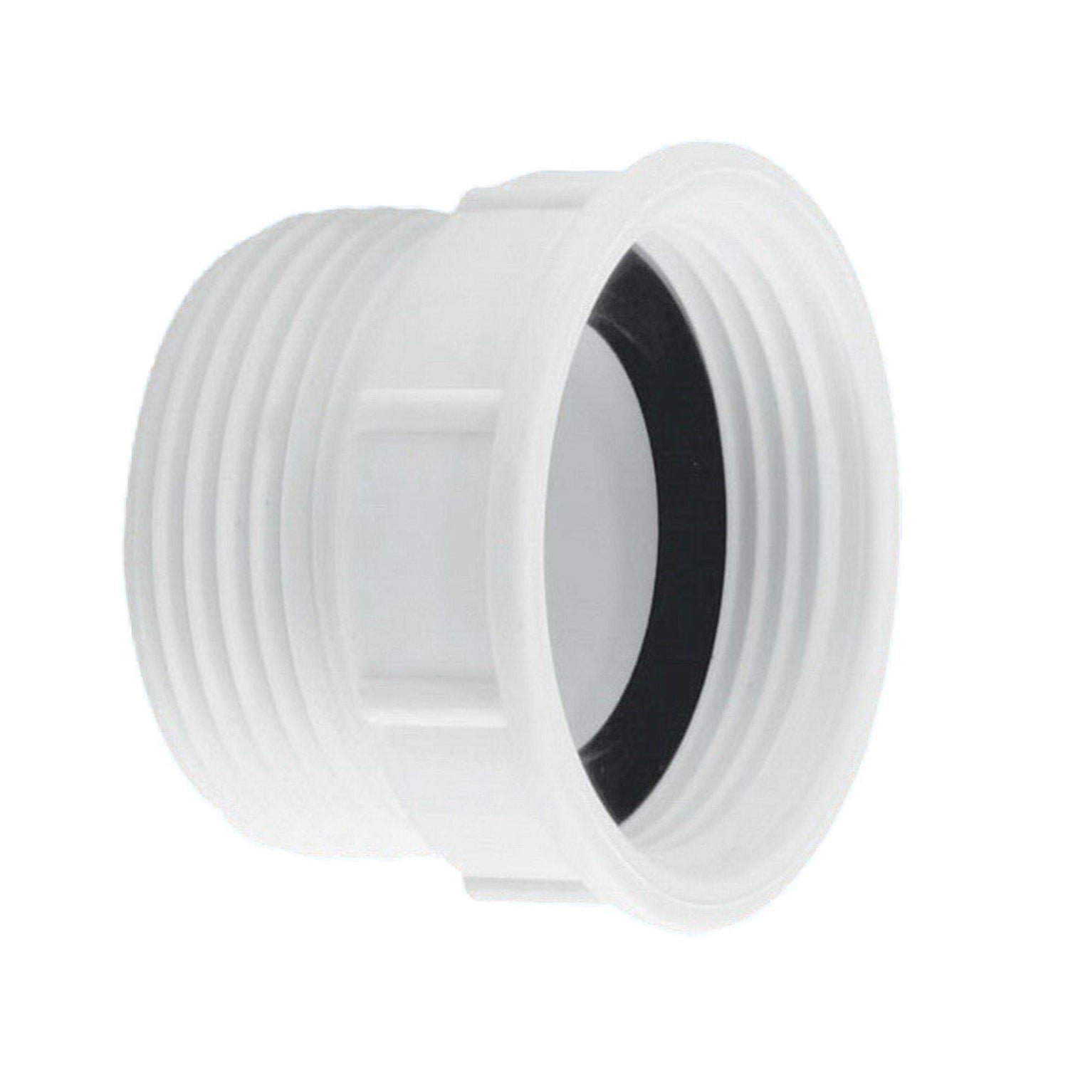 32mm BSP Female x 32mm BSP Male White Coupling Flush Spigot - Length 42.5mm