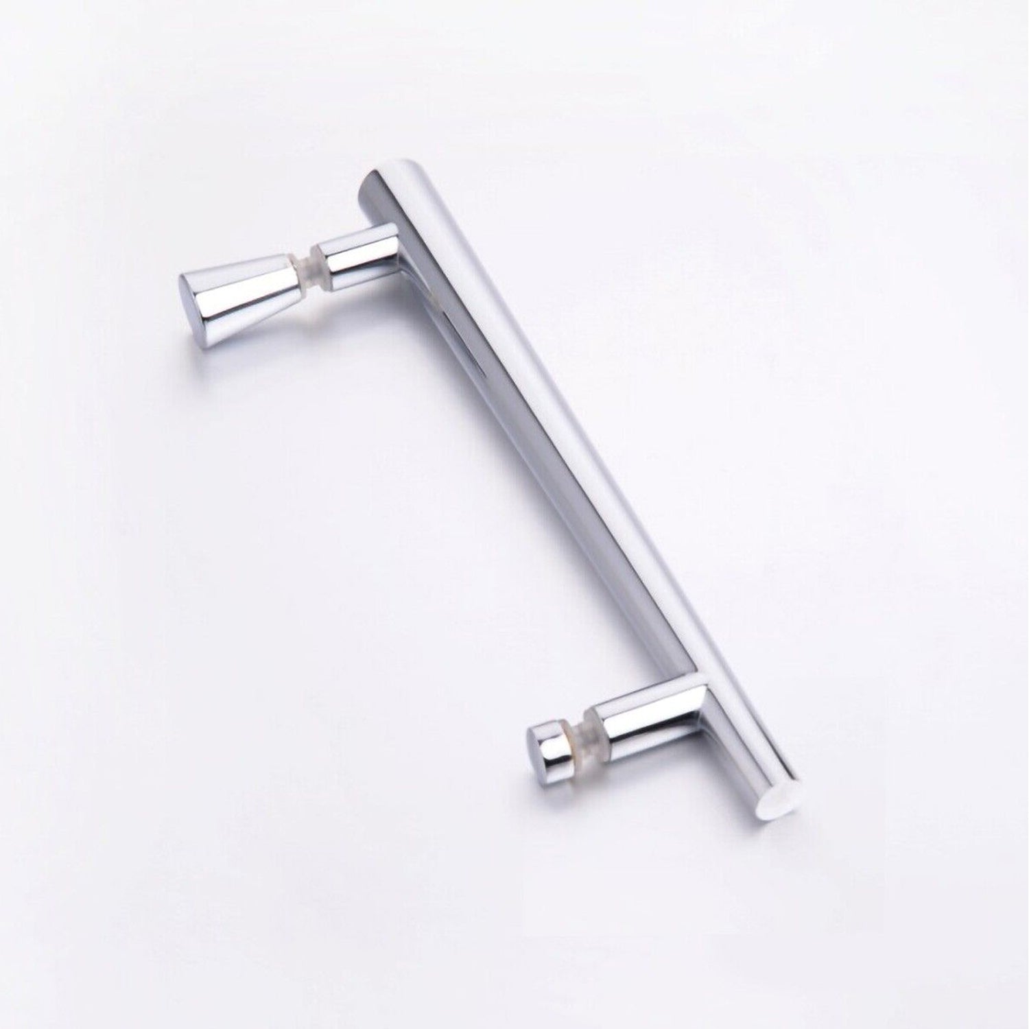 Olney Rounded Stainless Steel 195 mm Shower Door Handle Set