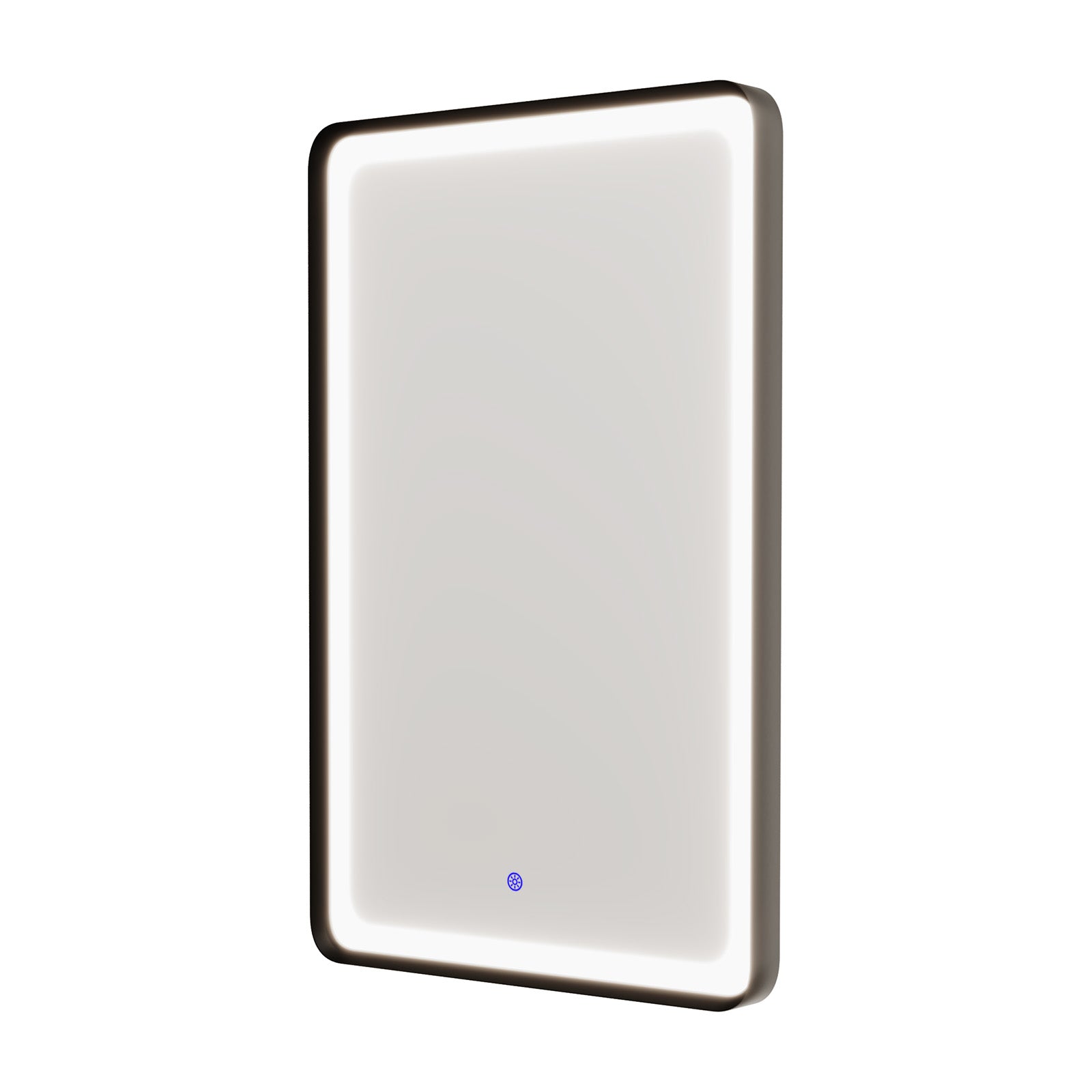 Herley Touch Sensor Bathroom LED Mirror Demister 500x700mm Matte Black