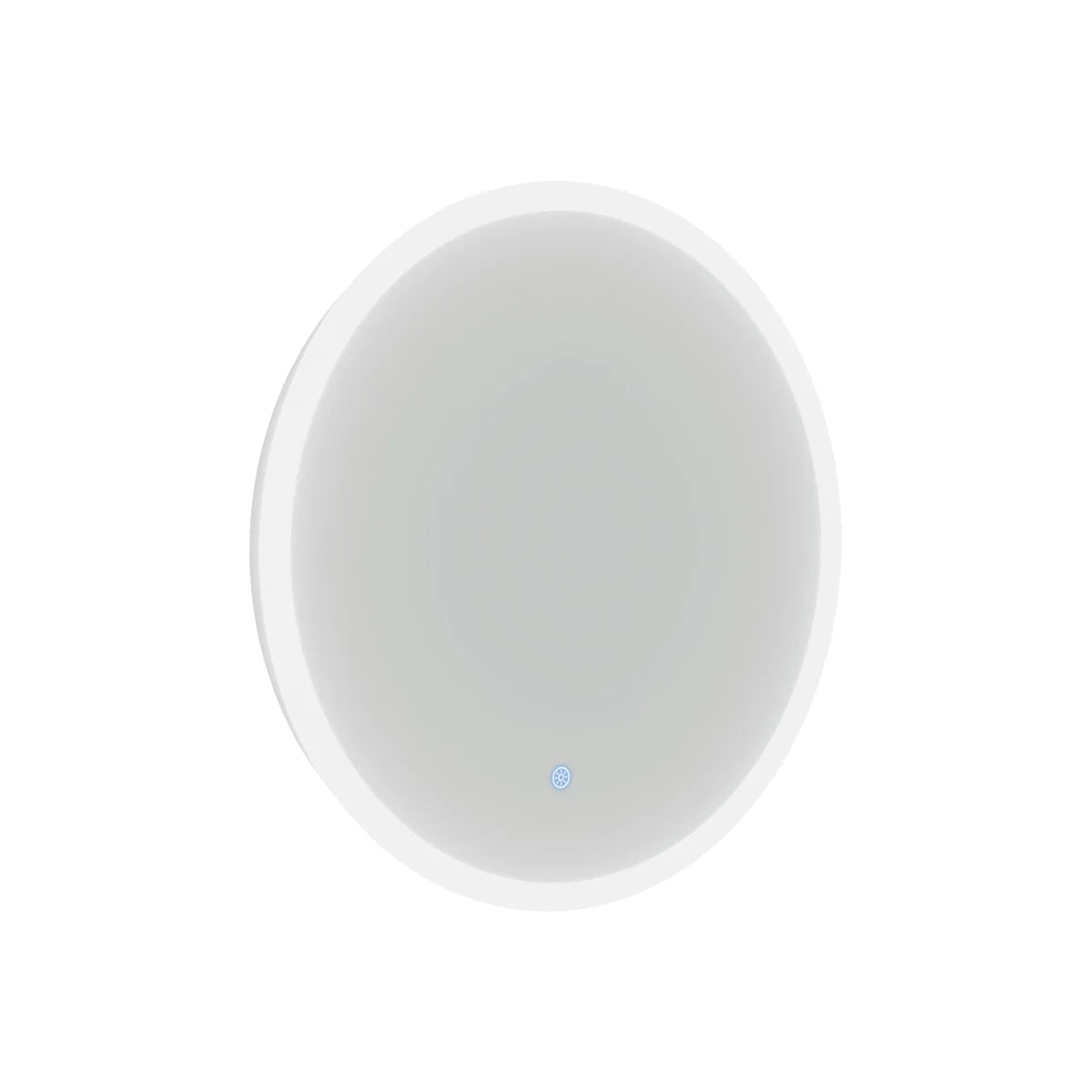 Home Modern Round Bathroom LED Mirror with Battery Powered Touch 600mm