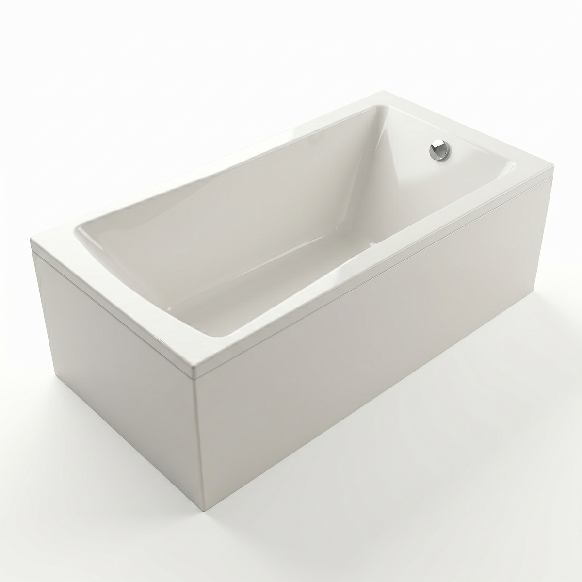 Bathroom Suite - Alaska 1700mm Square Shower Bath with Screen, 600mm 2 Drawers Vanity Unit & Toilet - Set with Brushed Brass Fittings