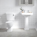 Legend Traditional Bathroom Suite - Toilet and Basin Full Pedestal 2 Tap Holes