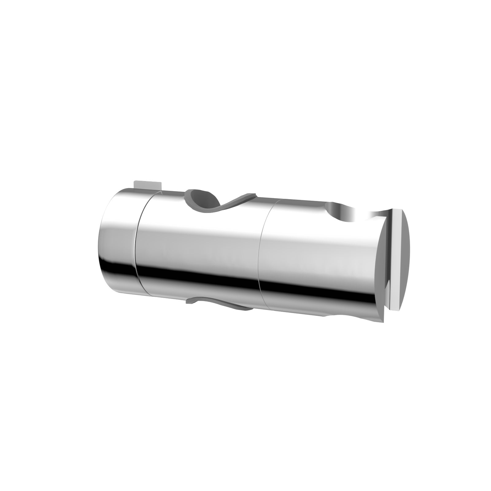 Round ABS Adjustable Showerhead Holder Slider Bracket Chrome