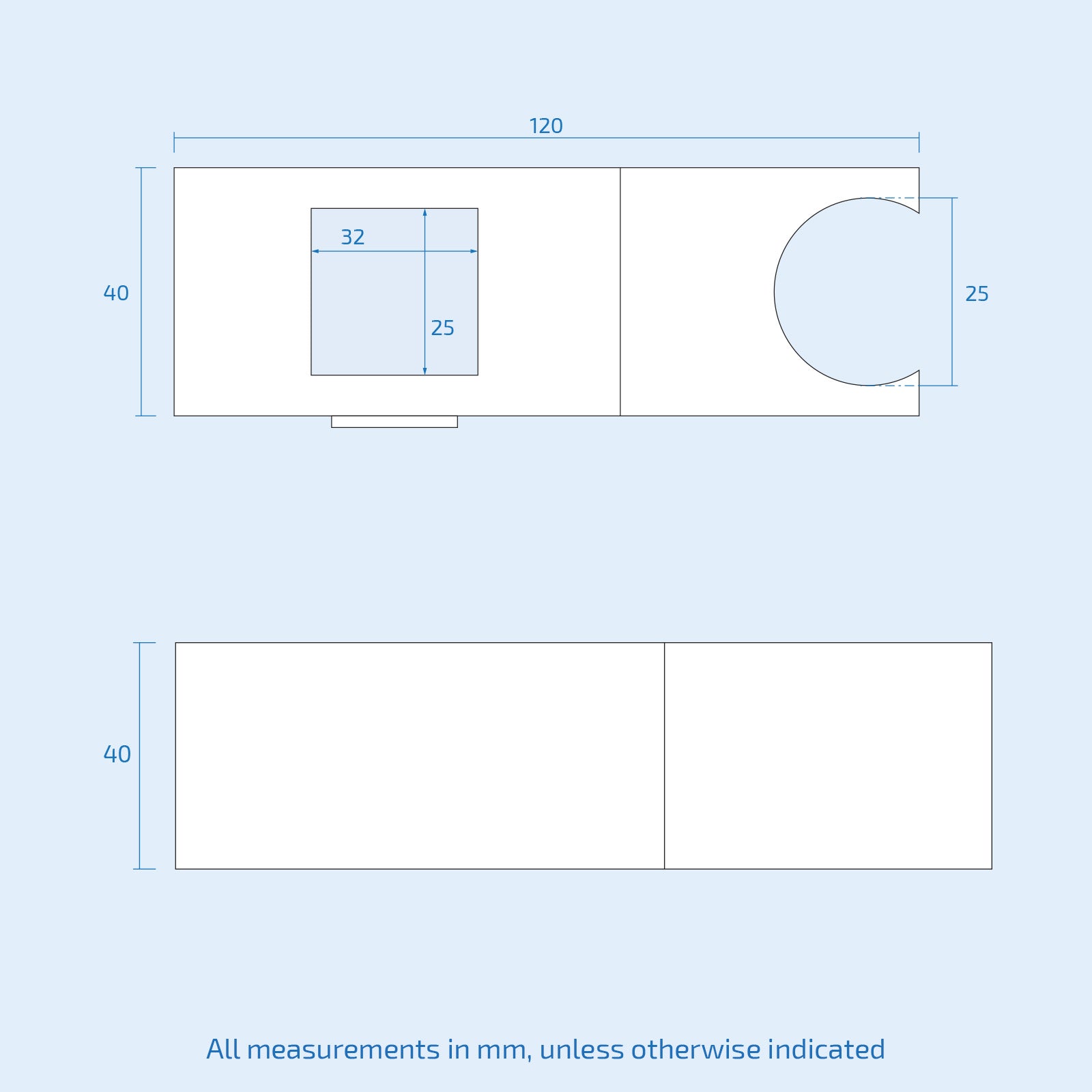 Square ABS Adjustable Showerhead Holder Slider Bracket Chrome