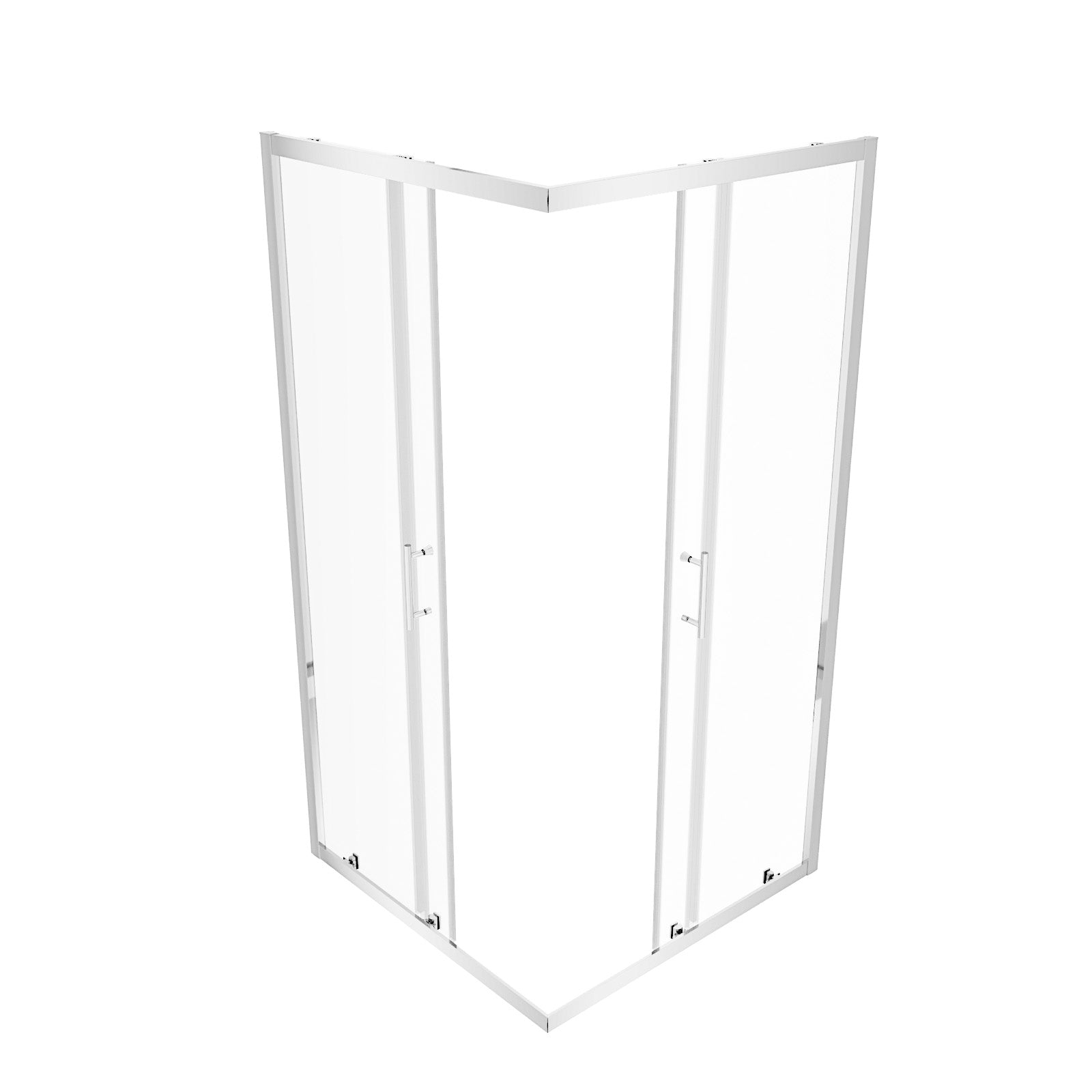 Manga 760 x 760mm Square Corner Entry Sliding Door Shower Enclosure Chrome