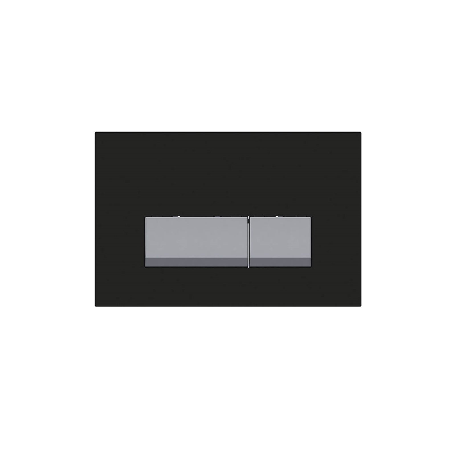 Matt Balck Rectangle Dual Flush Plate