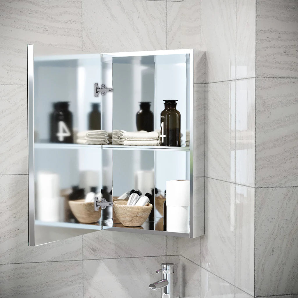 Chrome 500mm Stainless Steel Corner Bathroom Cabinet