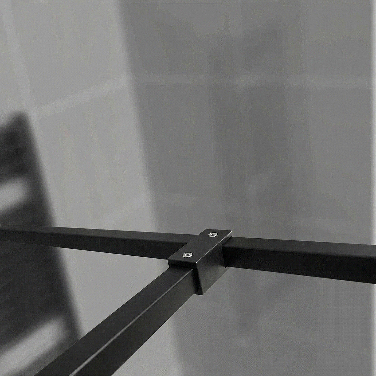 Matte Black Minimalist Shower Wetroom T Piece