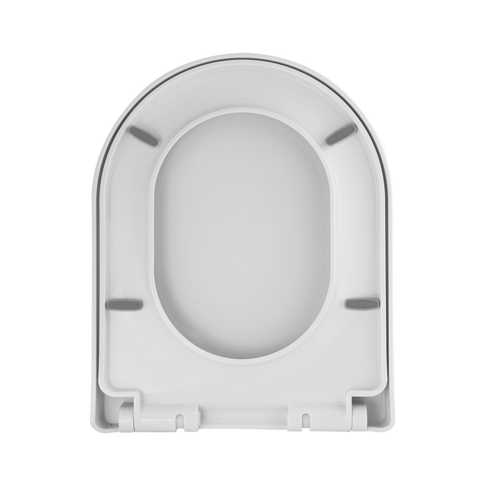 Round Thick Toilet Soft Close Seat and Seat Cover White