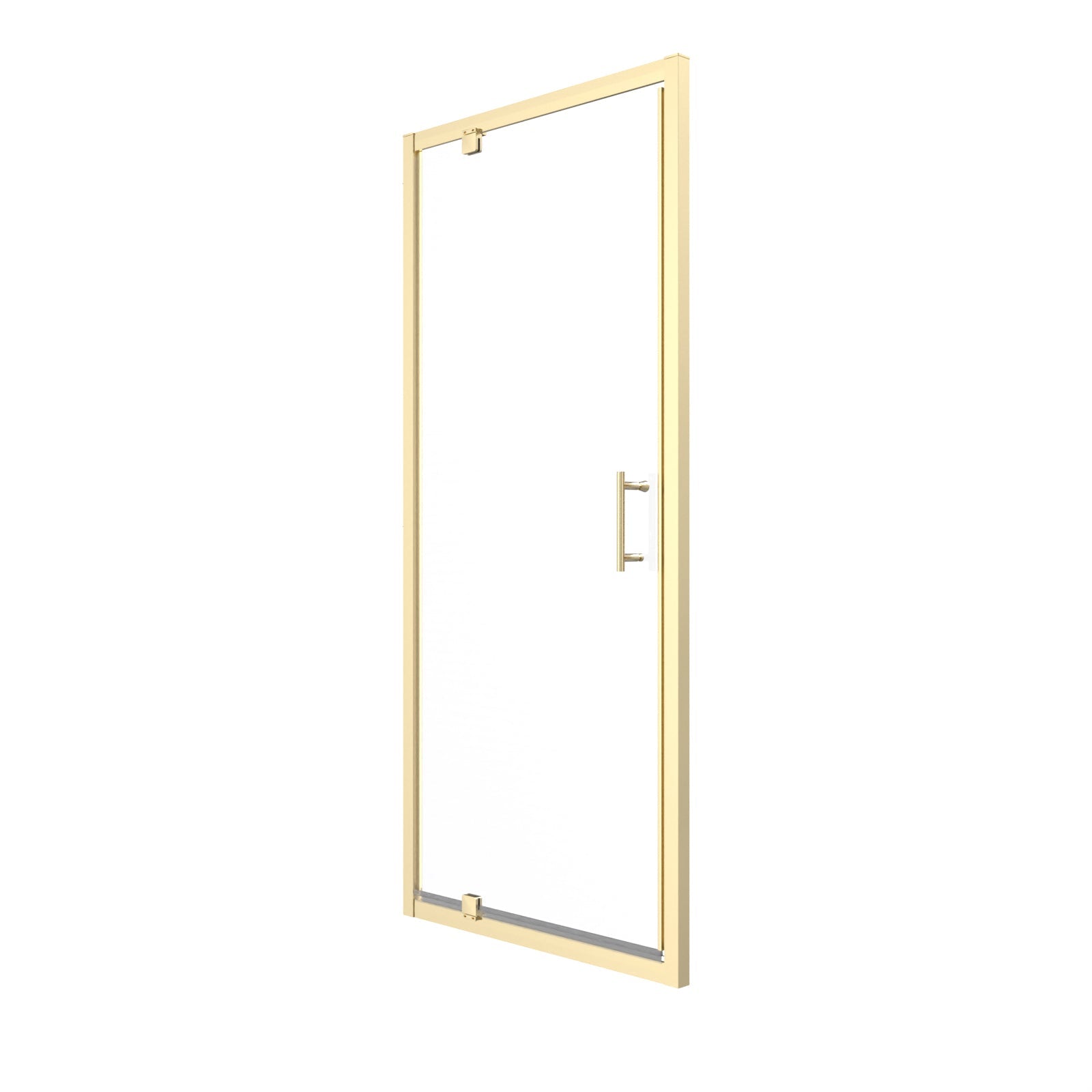 Jupiter 1850 x 900mm Brushed Brass Framed Shower Enclosure Pivot Door