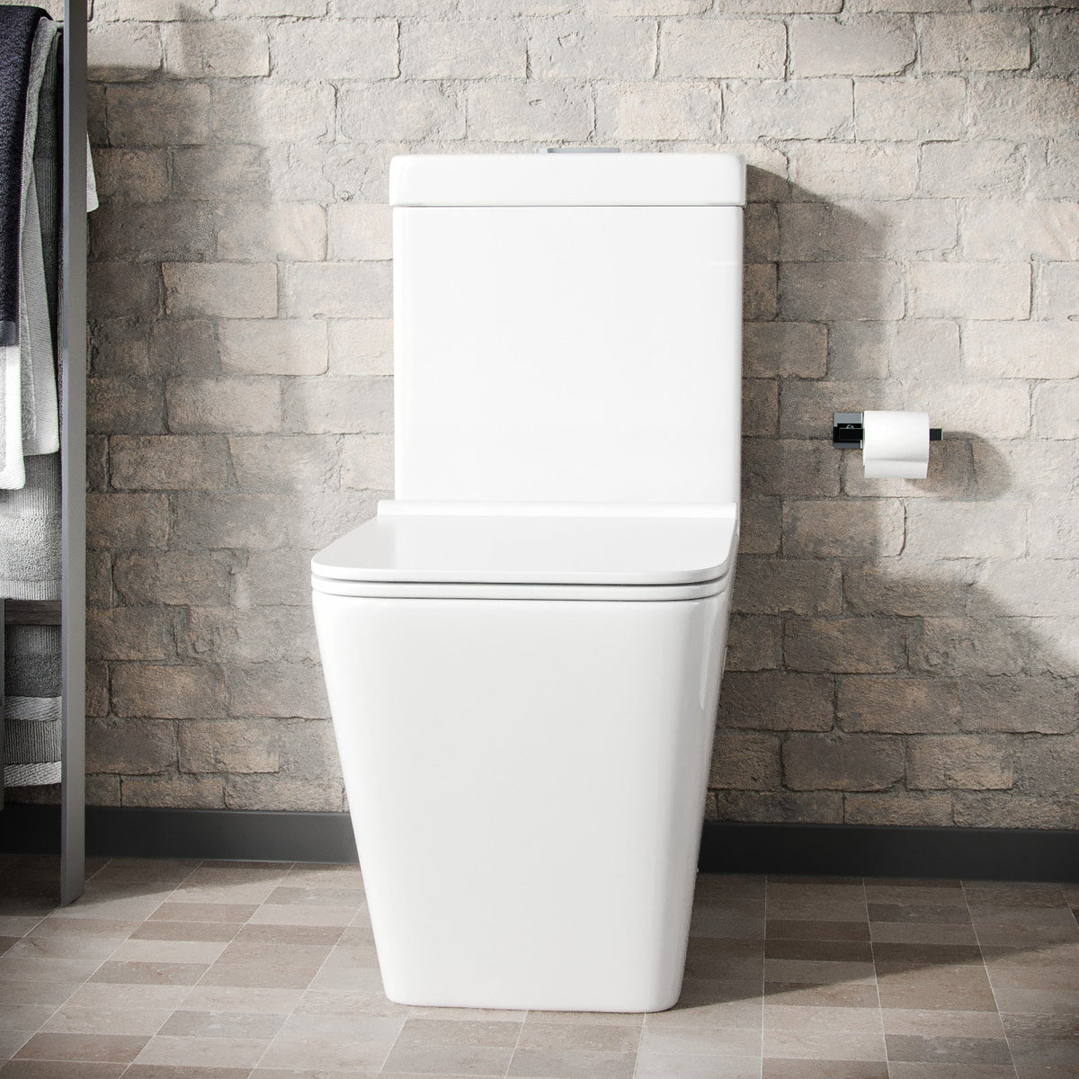 Norman Square Cloakroom Close Coupled WC Toilet
