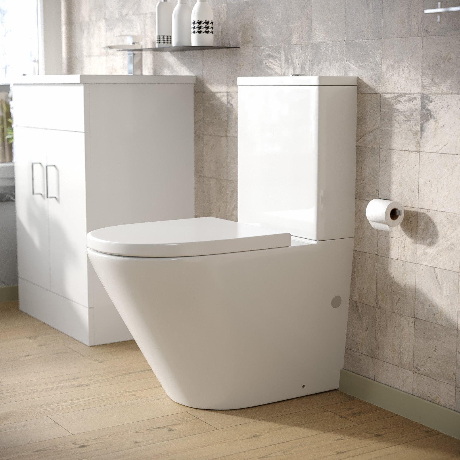 Gordonia Cloakroom Rimless Close Coupled WC Toilet