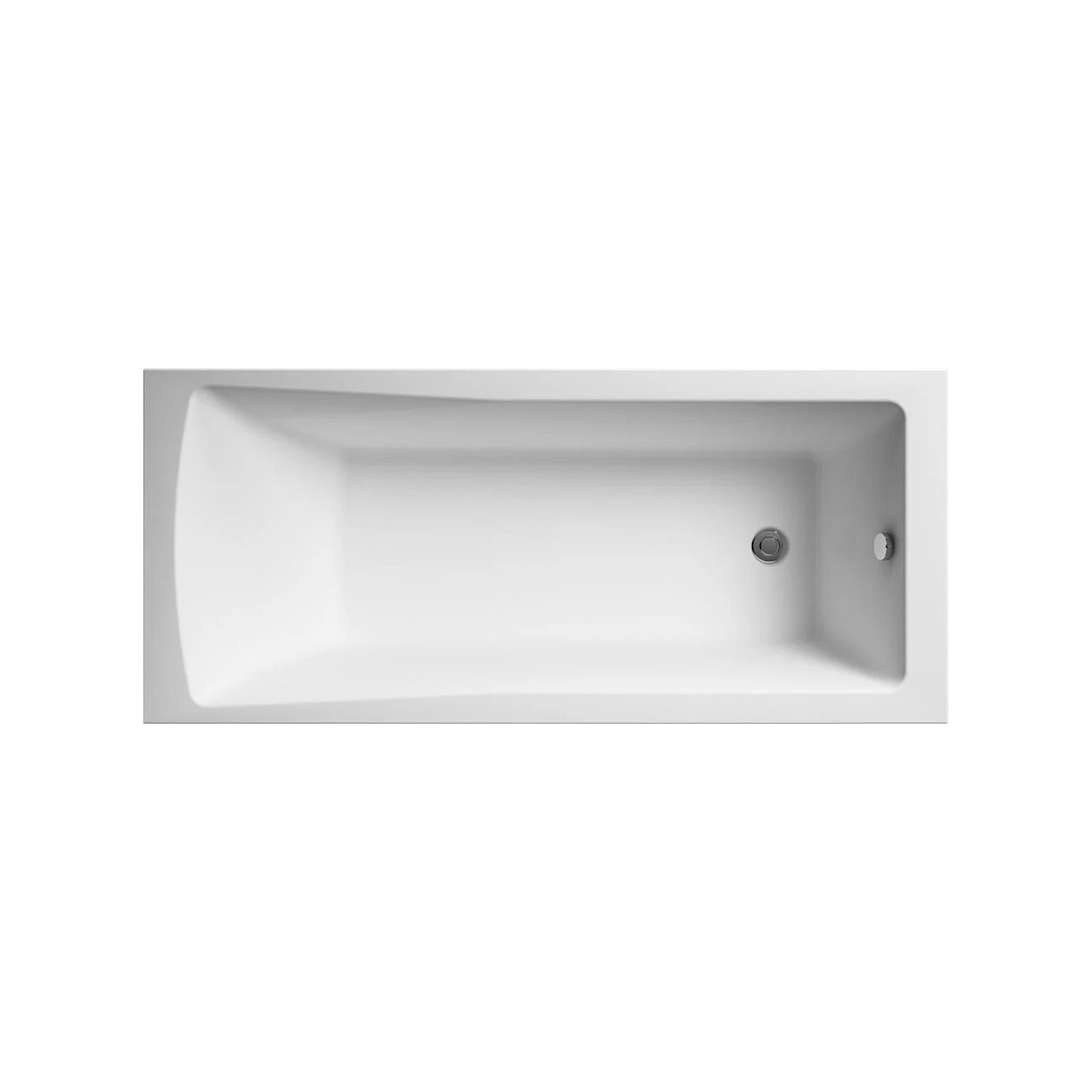 Dylan 1600 x 700mm Square Single Ended Bath with Bath Leg