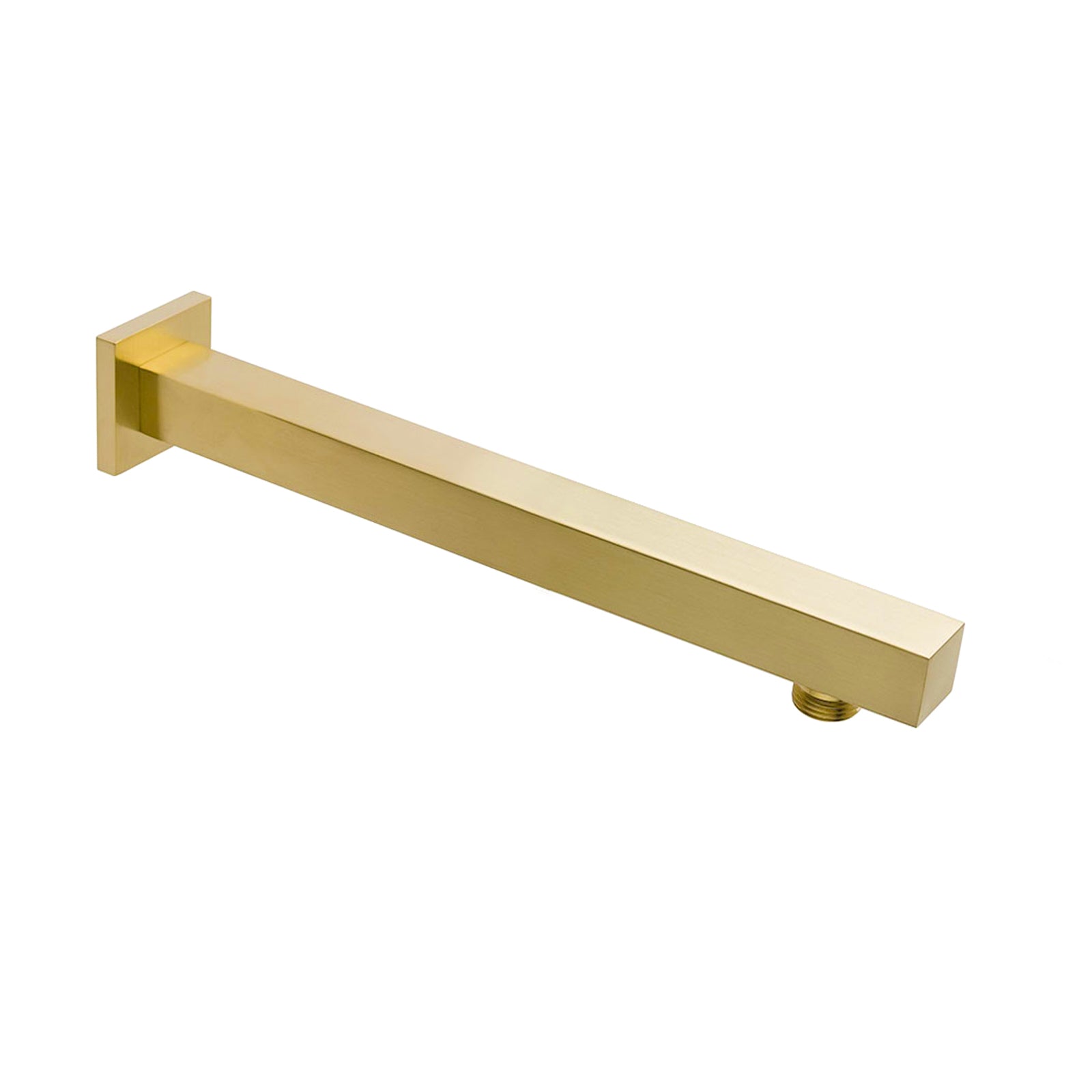 300mm Brushed Brass Square Wall Mounted Shower Arm