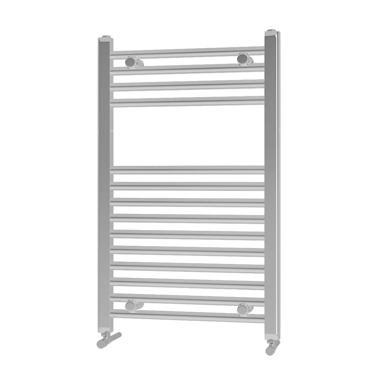 Chrome Straight Bathroom Towel Radiator 800 x 500 mm