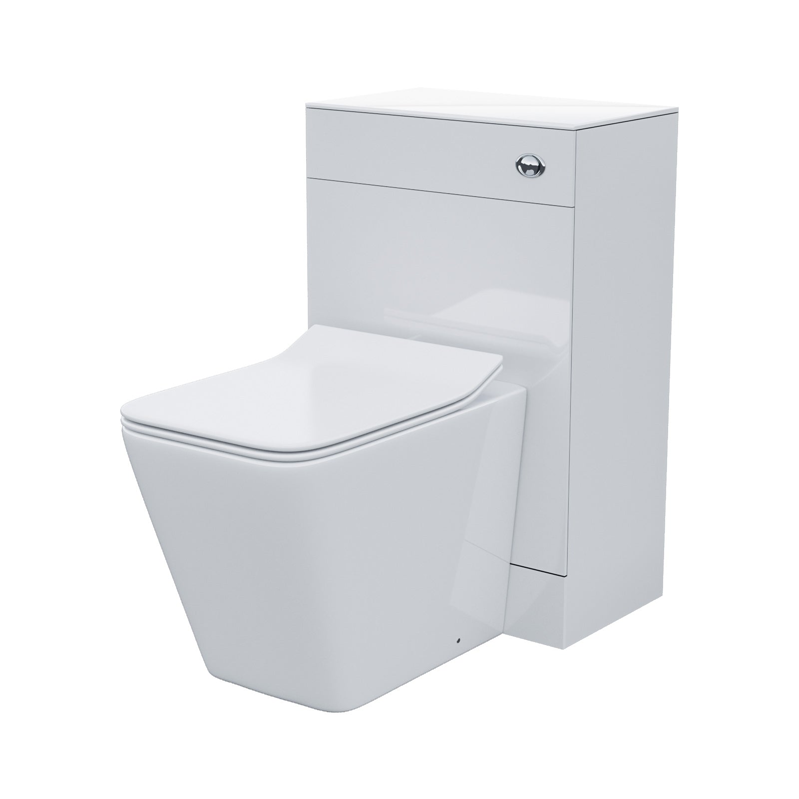 Ellen 550mm Vanity Basin Unit, WC Unit & Elora Back To Wall Toilet White