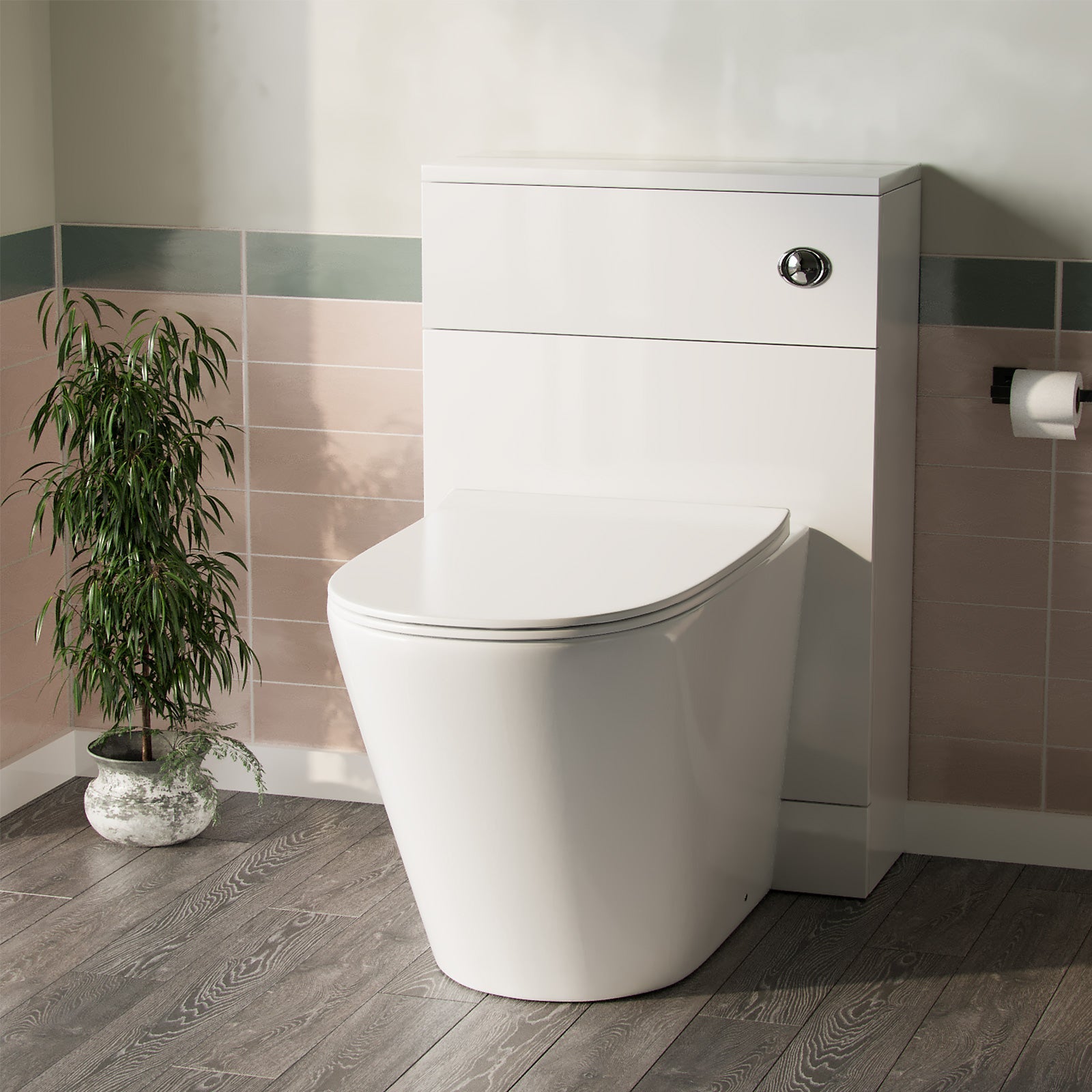 Ellis Back To Wall WC Toilet with Concealed Cistern Bathroom Unit