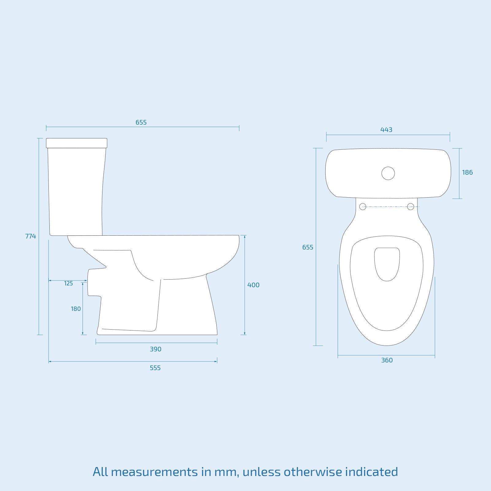 Nanuya 400mm Vanity Basin Unit & Close Coupled Toilet Grey