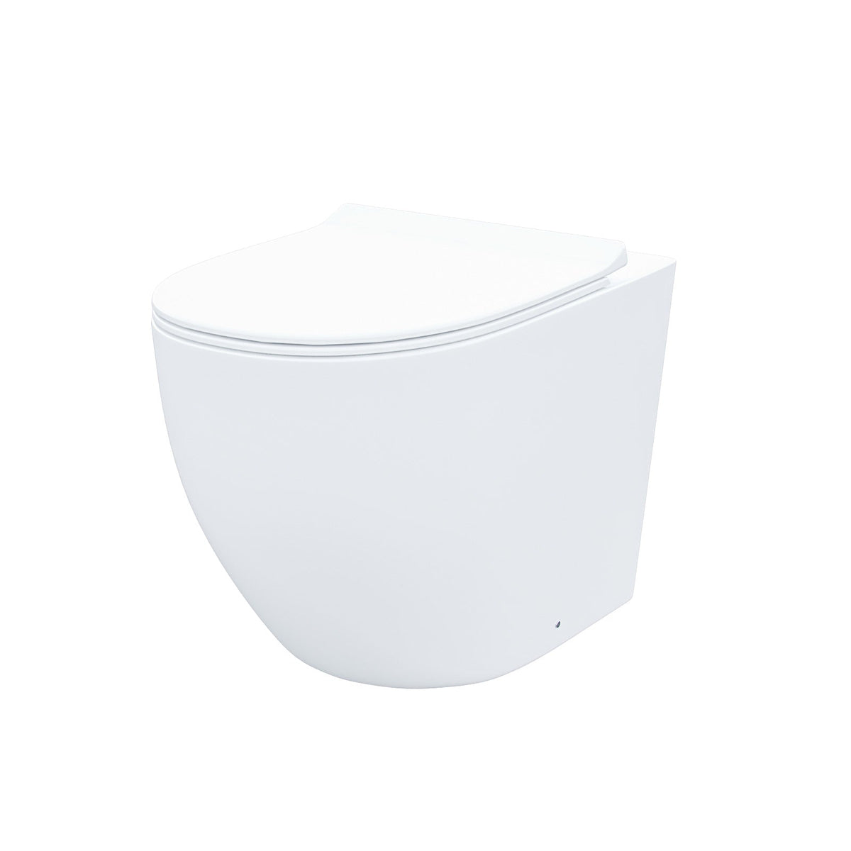 Bretford White 2 in 1 Compact Basin & Back to Wall Round Toilet Space Save Set