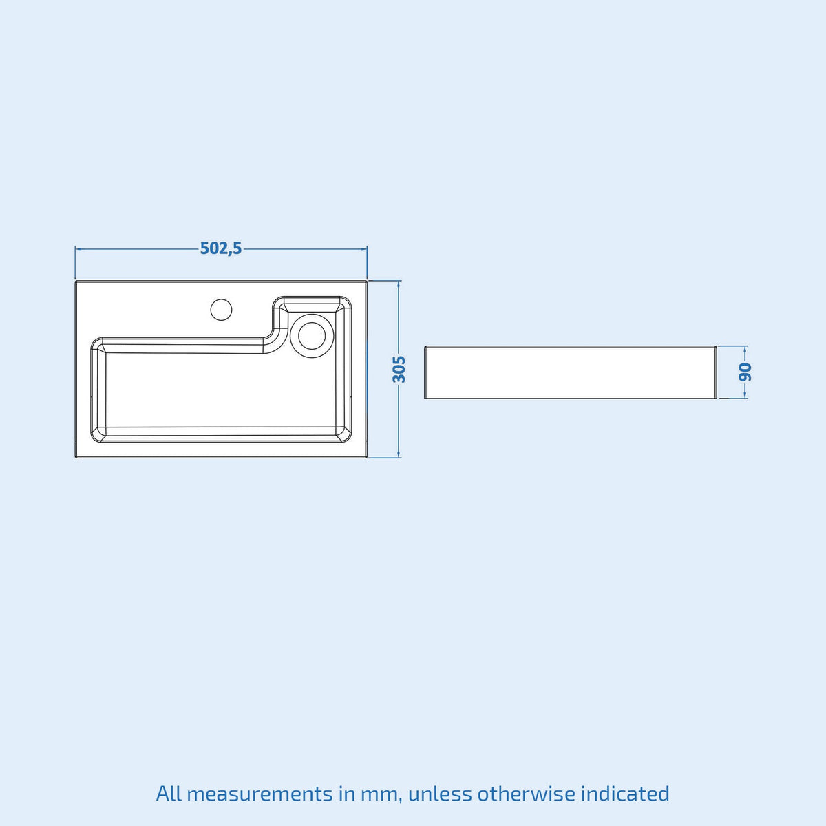 Bretford White 2 in 1 Compact Basin & Back to Wall Round Toilet Space Save Set