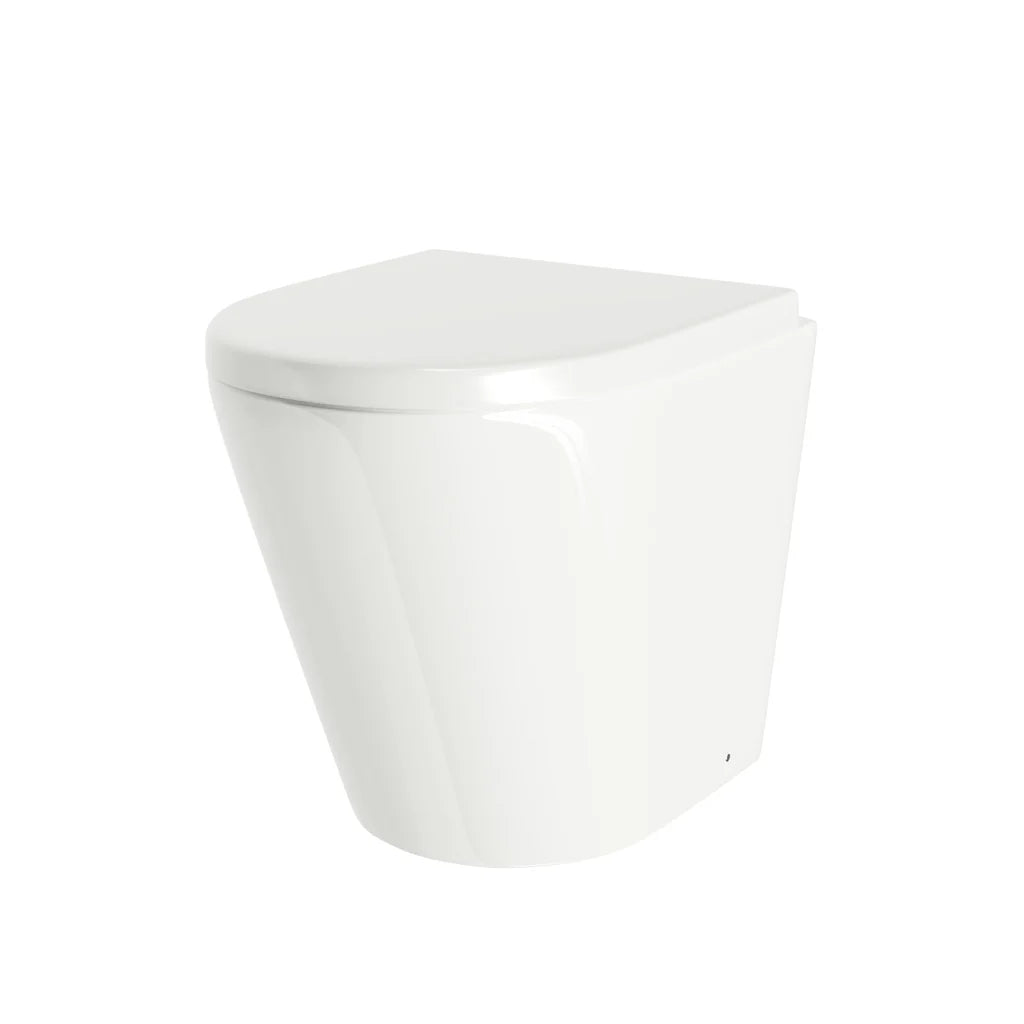 D Shape Rimless Short Projection BTW Pan with Soft Close Seat