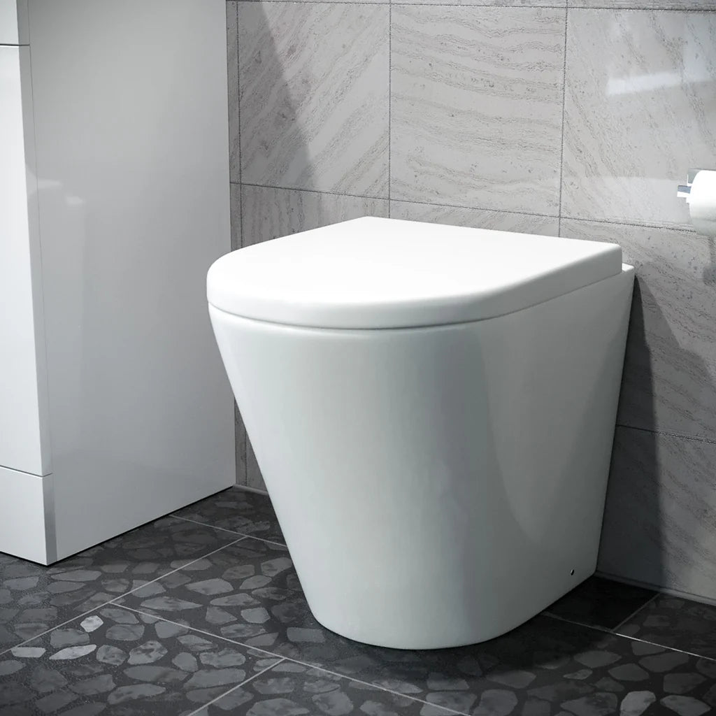D Shape Rimless Short Projection BTW Pan with Soft Close Seat