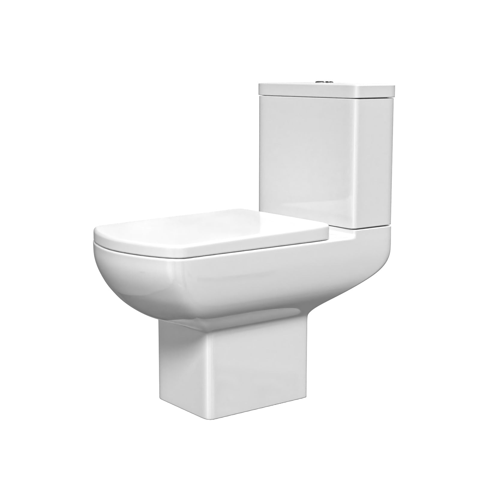 Rimless Close Coupled Toilet With Seat & Cistern