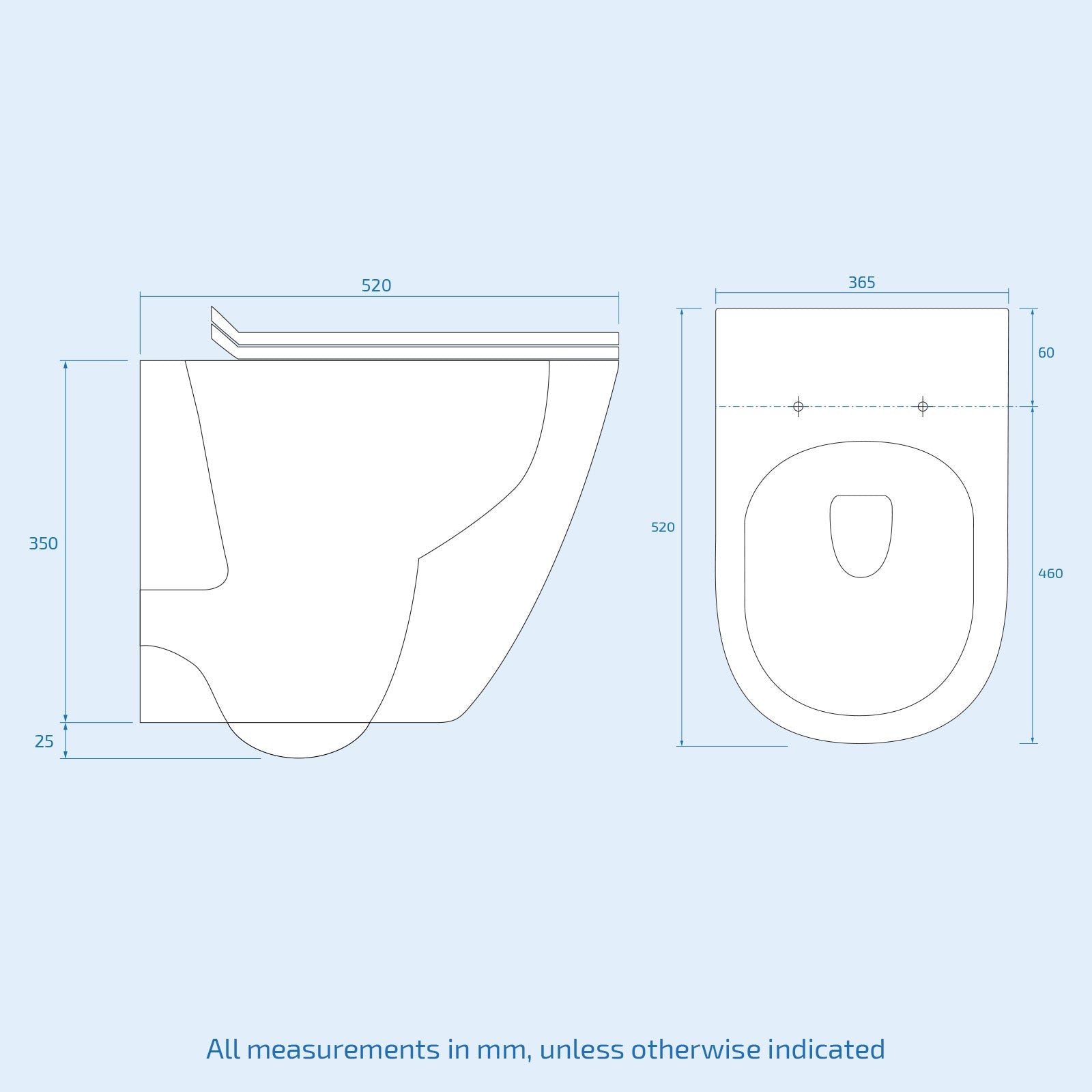 Tornado White Wall Hung Tornado Rimless Toilet With Frame & Flush Plate