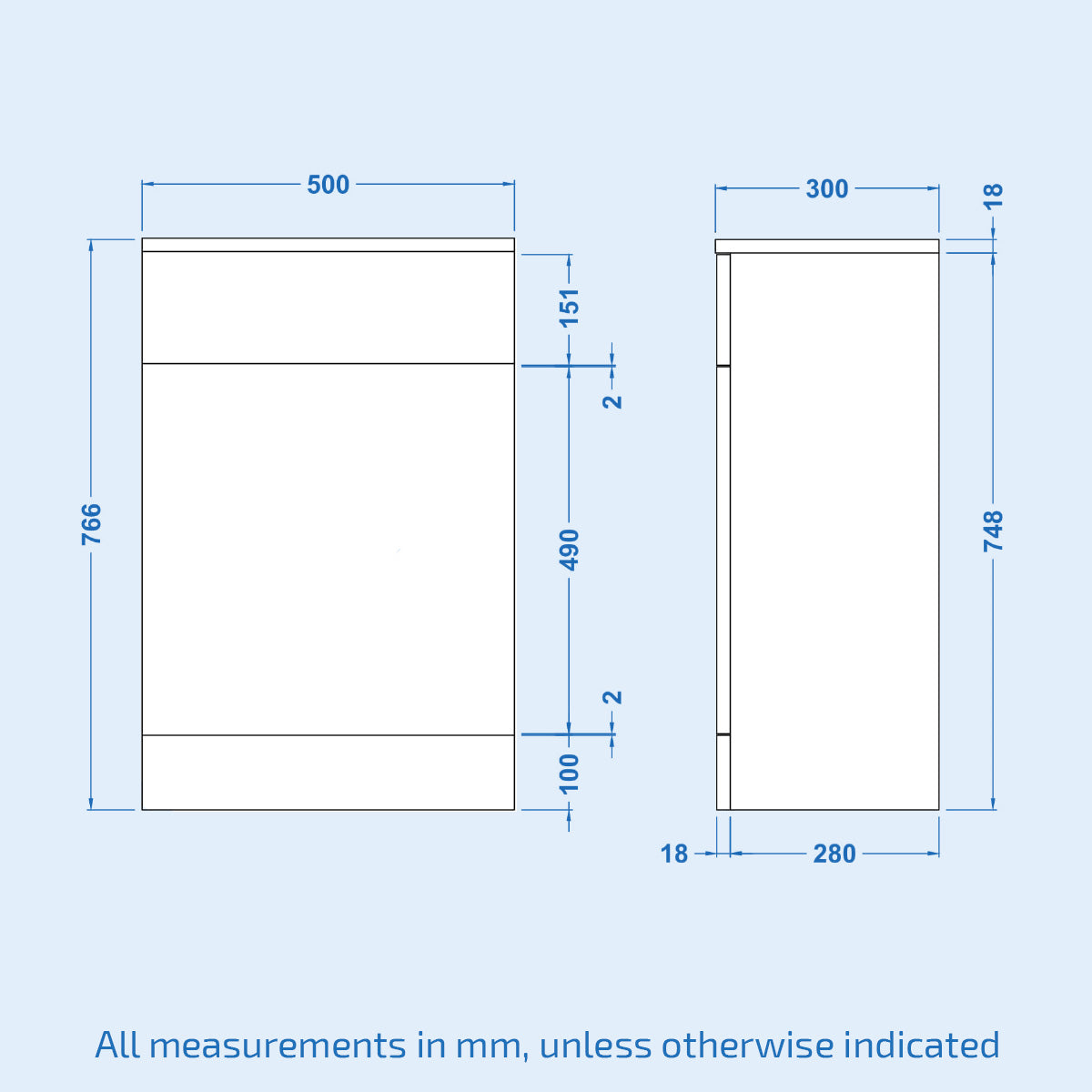 Stan Back To Wall Toilet And Concealed Cistern WC Unit