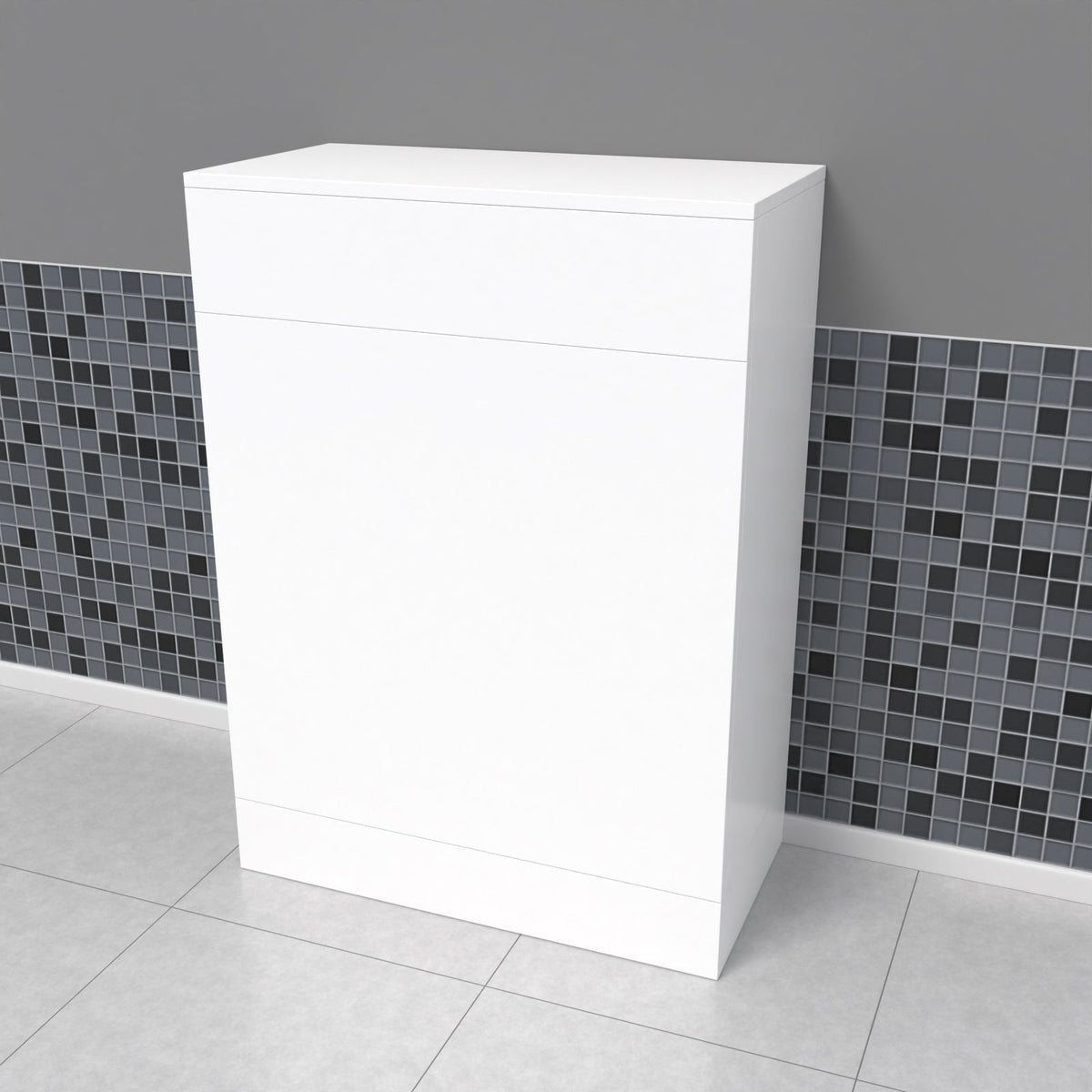 Astley Bathroom Freestanding Back To Wall WC Unit W500mm White