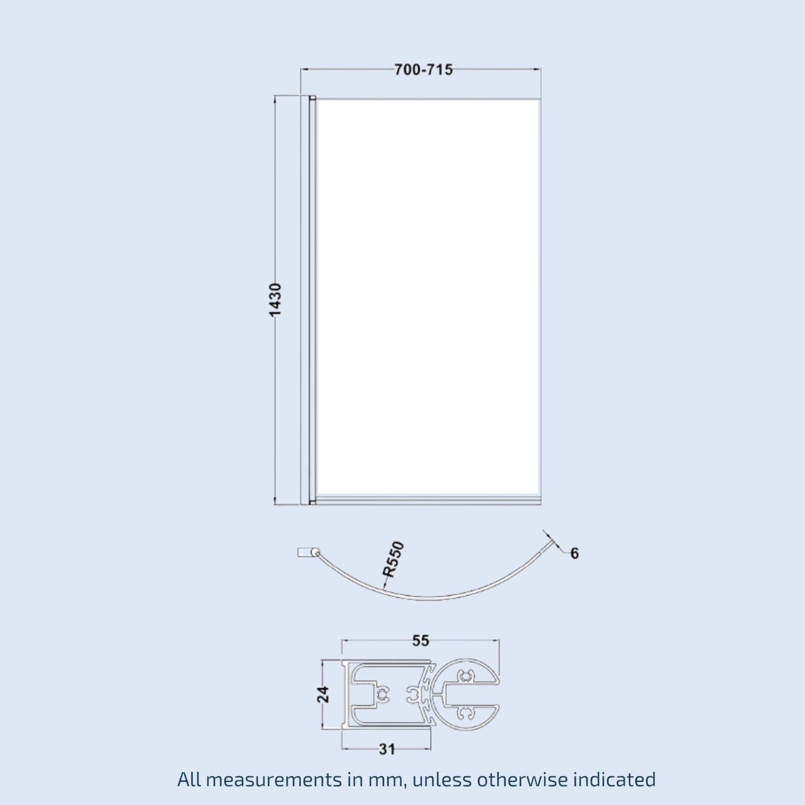 Senore Chrome Complete Bathroom Suite with P-Shaped Bath & Vanity Unit - 1700mm Left Hand