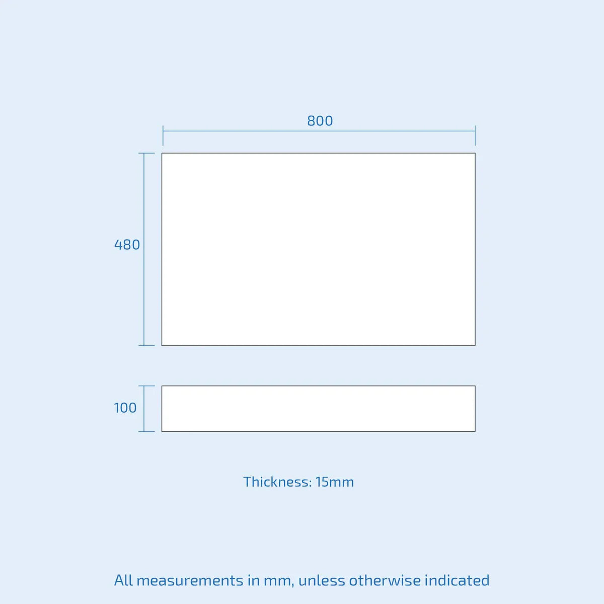 Modern 800mm Matte Grey PVC End Panel 15mm Thickness +Plinth
