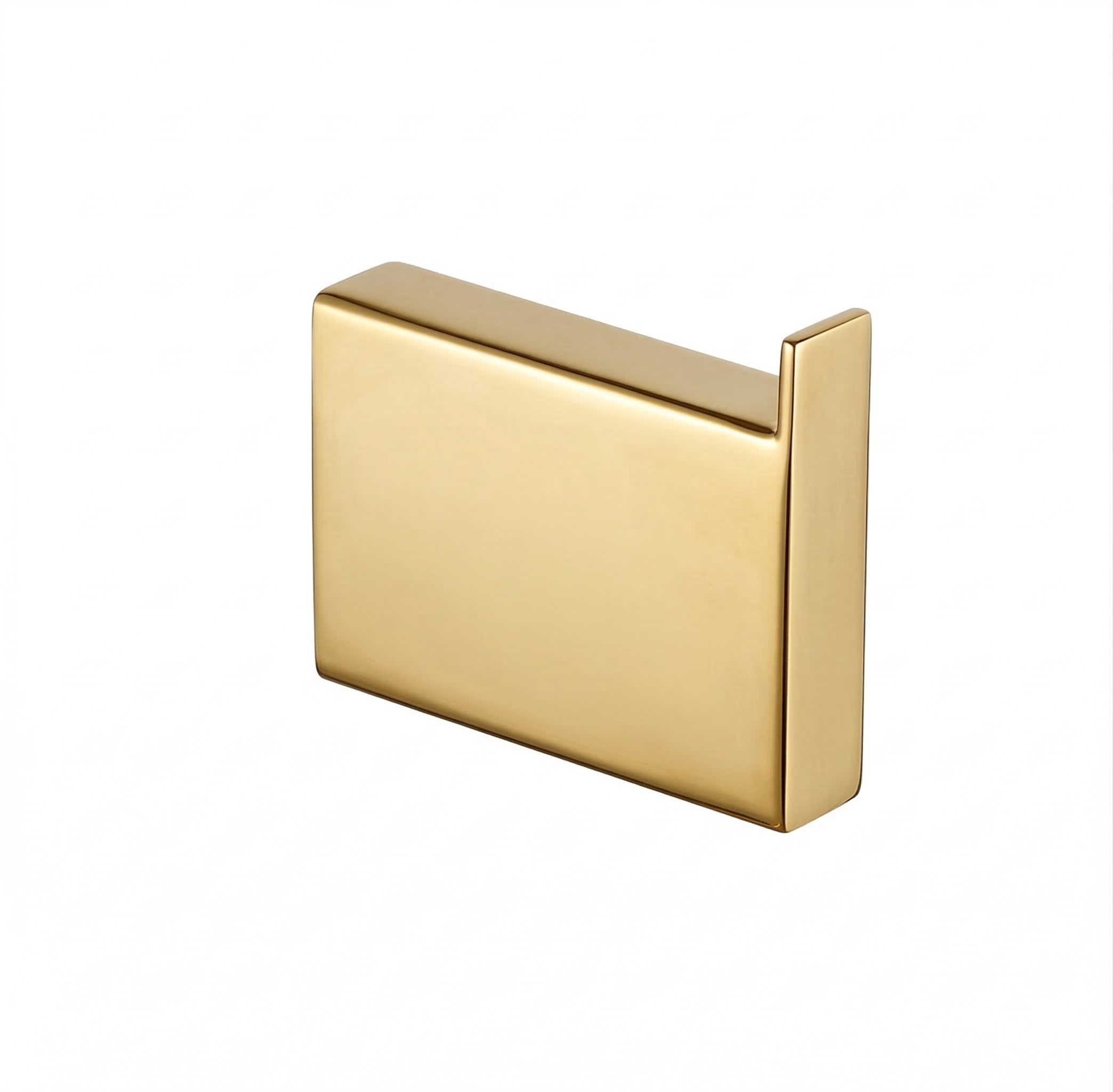 Gloss Gold Wall Mounted Single Robe Hook