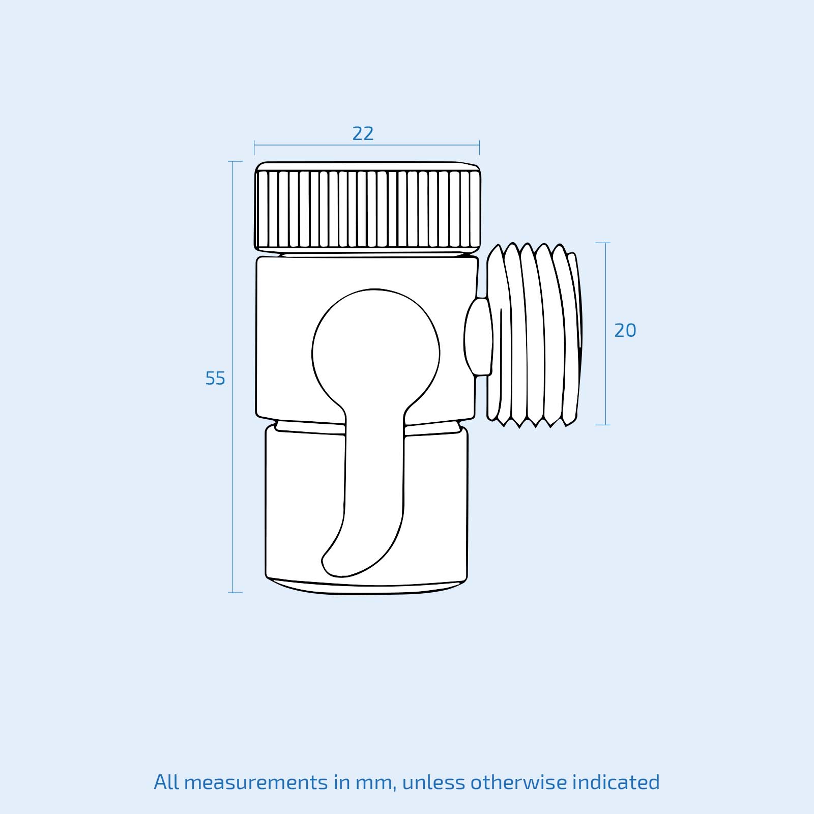 Chrome Adapter Two-Way Diverter For Kitchen And Bathroom Taps