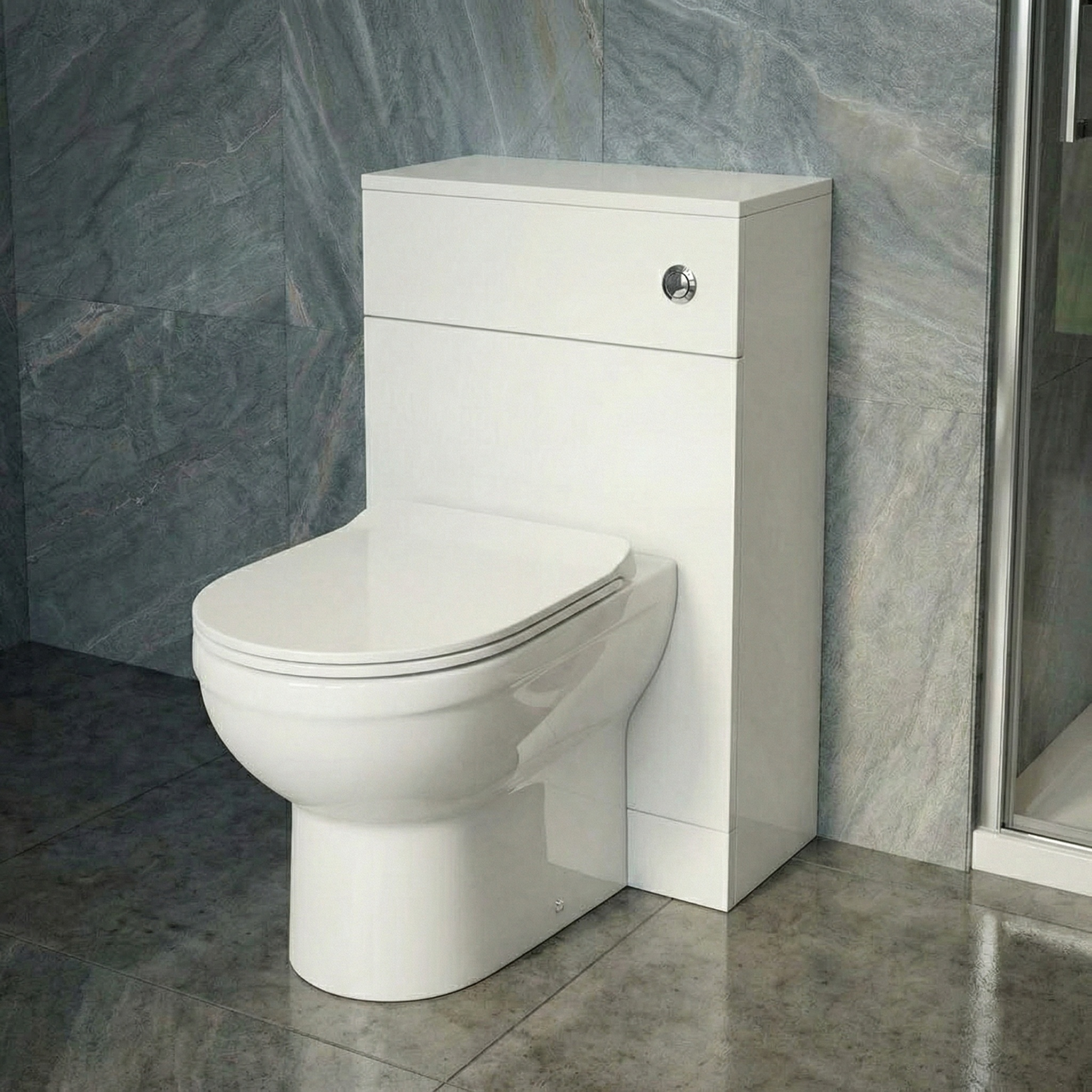Telrone Back To Wall Rimless WC Toilet Unit + Soft Close Seat