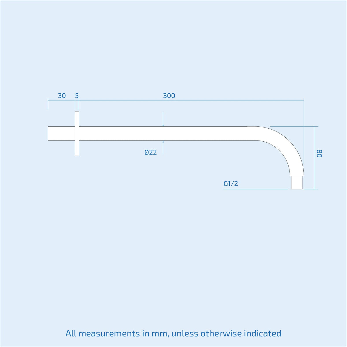 Lily 2 Dial 1 Way Round Concealed Thermostatic Mixer Valve & LED 200mm Round Shower Head Chrome