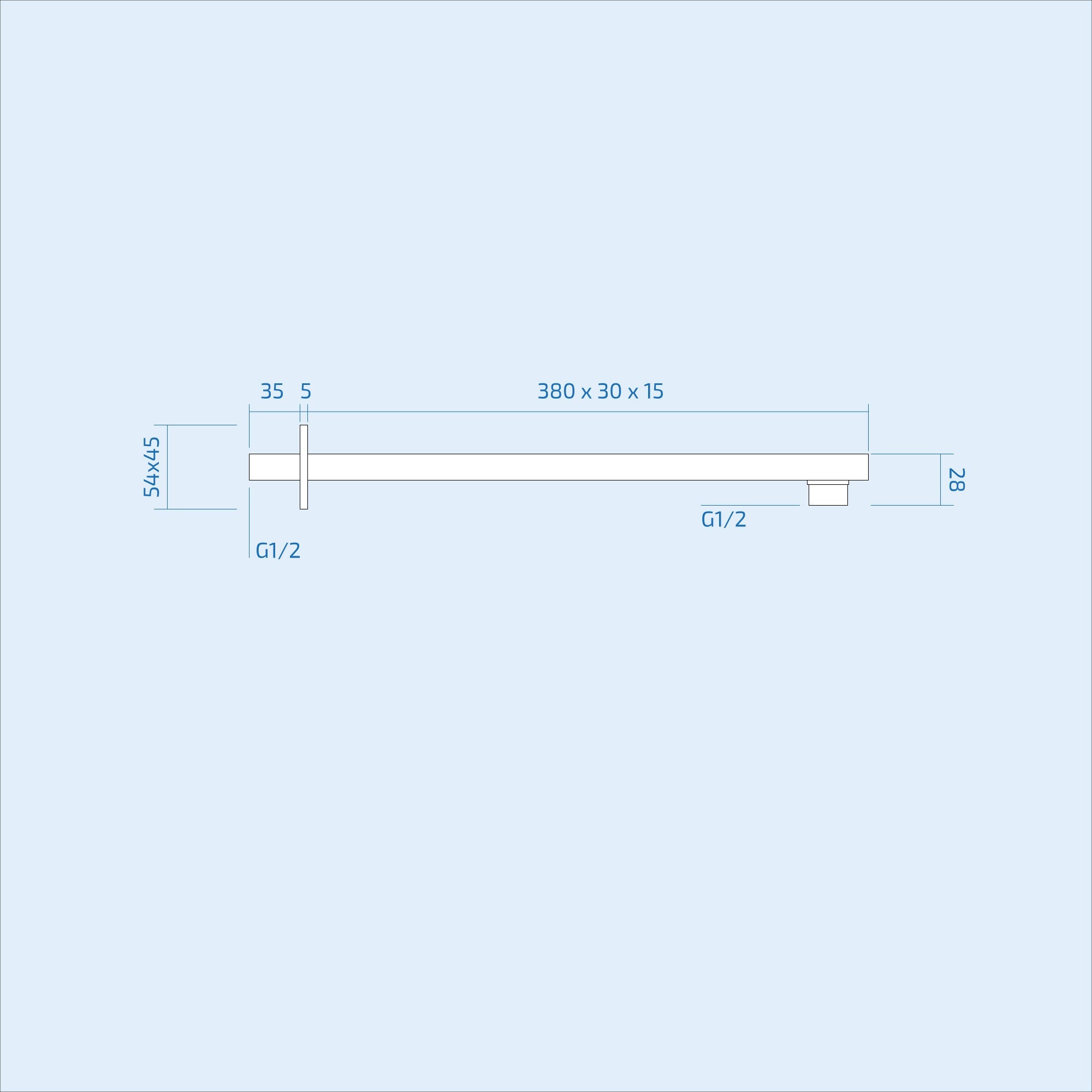 Calla Concealed Thermostatic Mixer Valve Hand Held With 300mm Square Shower Head Set