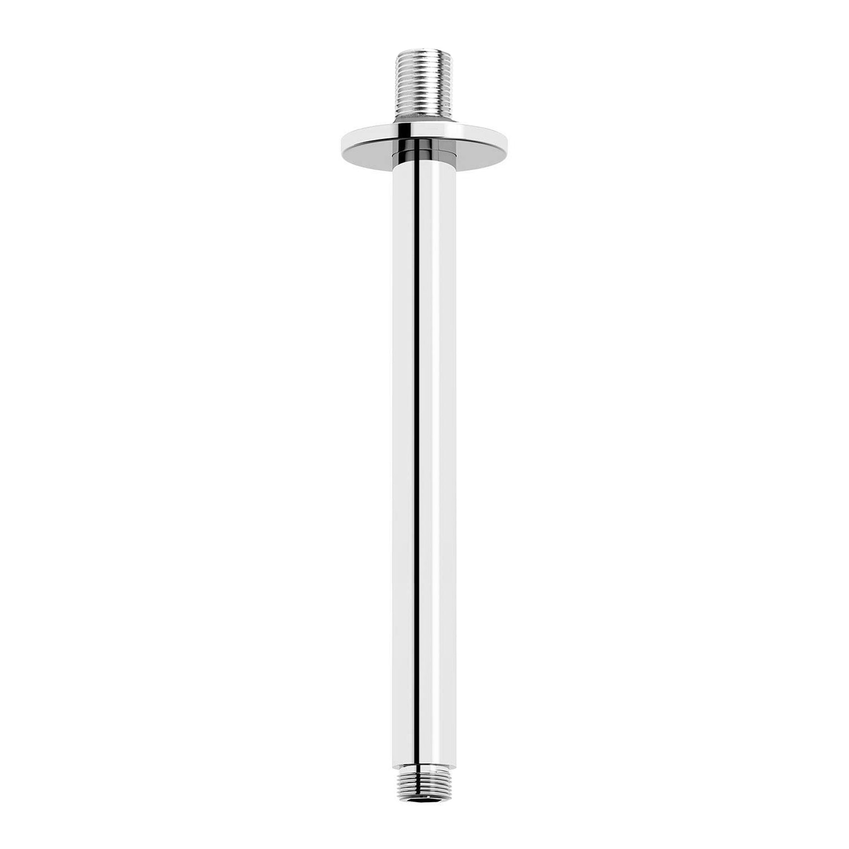 250mm Round Ceiling Shower Arm Chrome for 8 or 9 inch Shower Head