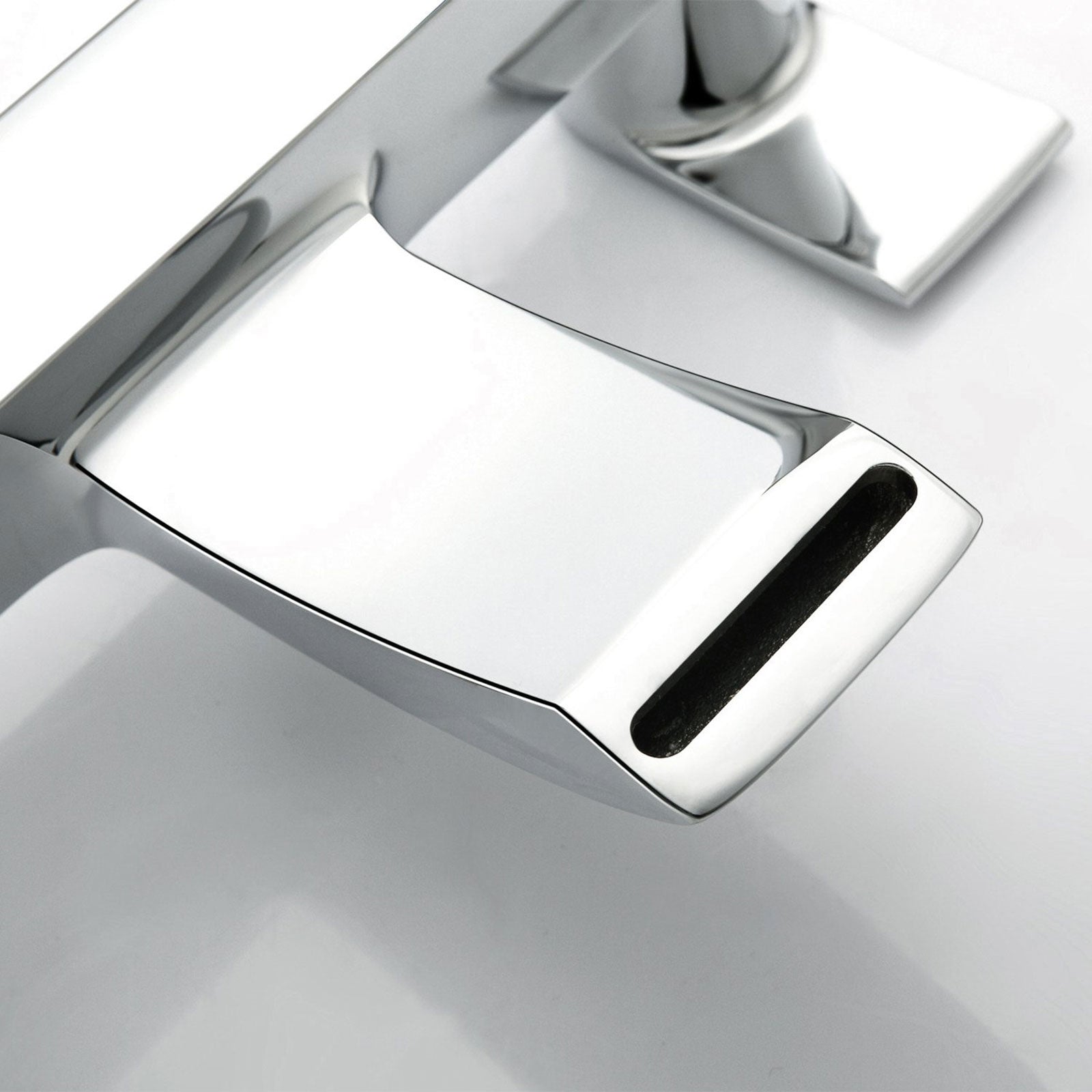 Vago Waterfall Chrome Mixer Tap Bathroom Taps with Hand Held Shower Handset
