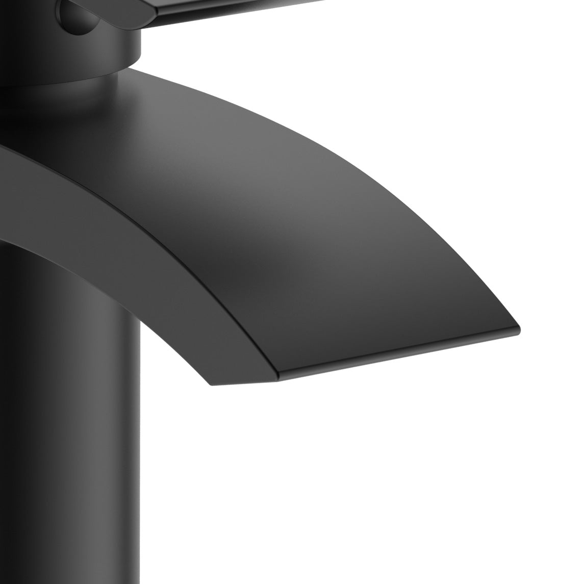 Vago Modern Matte Black Basin Sink Mono Mixer Tap