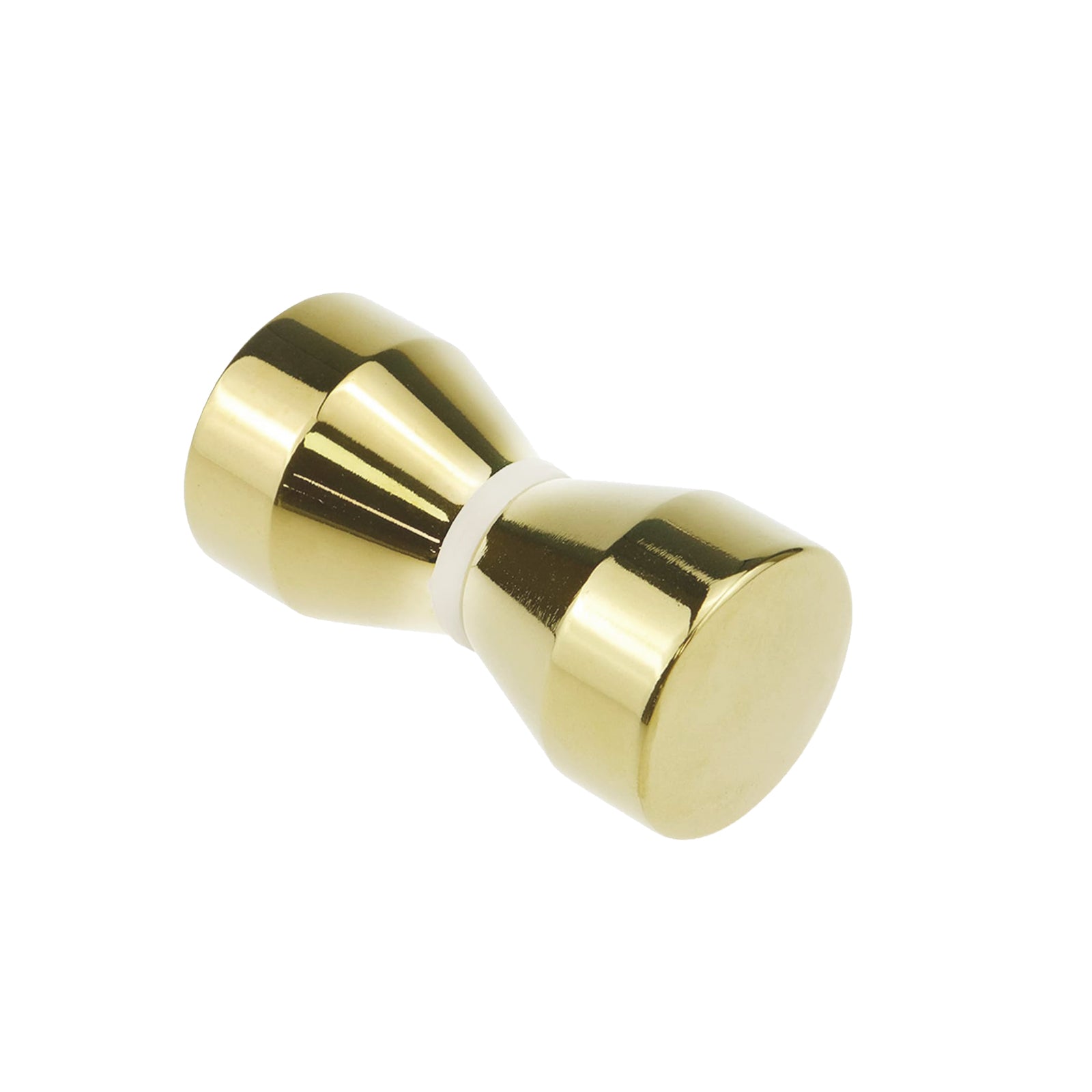 Brushed Brass Aluminium Cone Shaped Shower Door Knob Handle