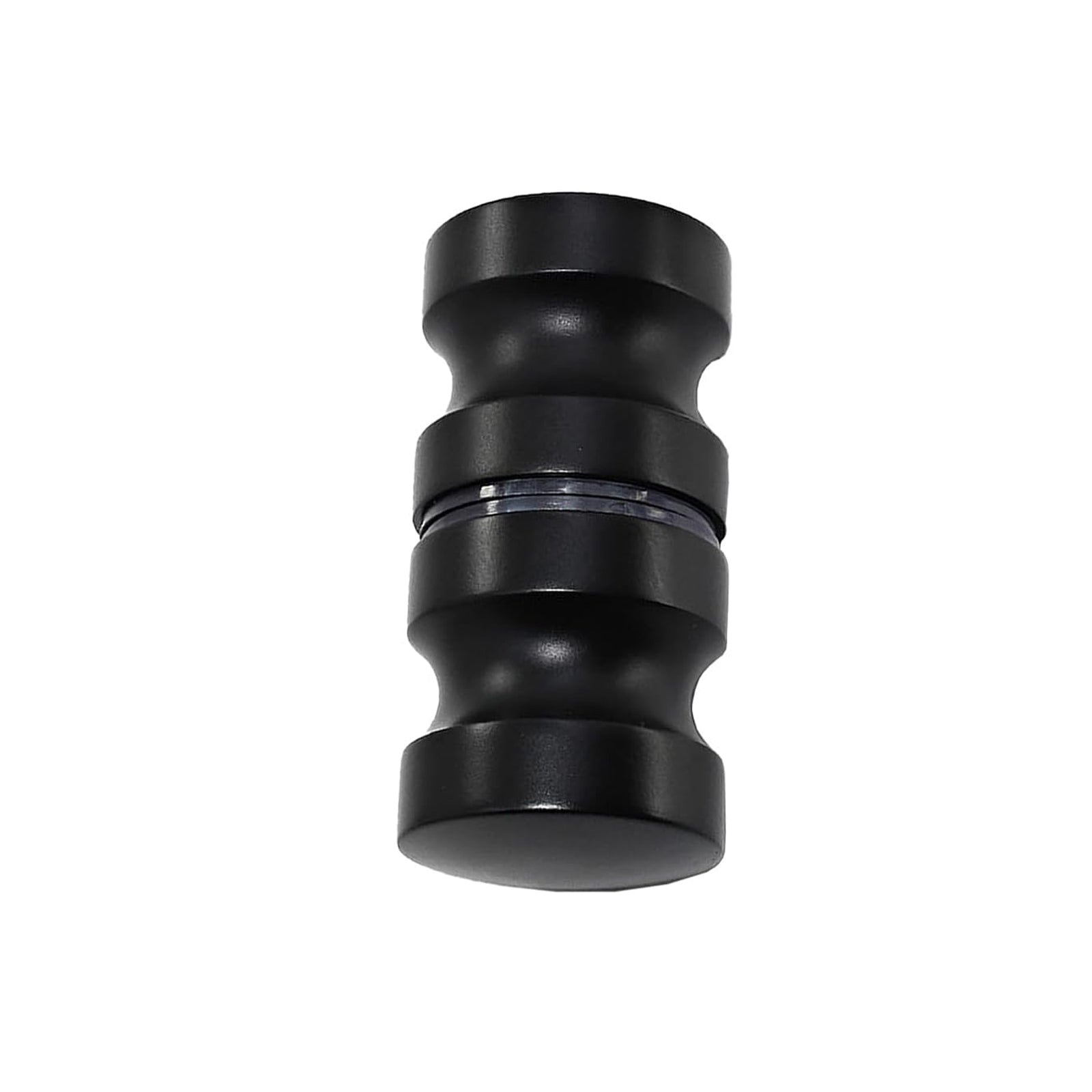 Round Black Aluminum Shower Door Knob Handle